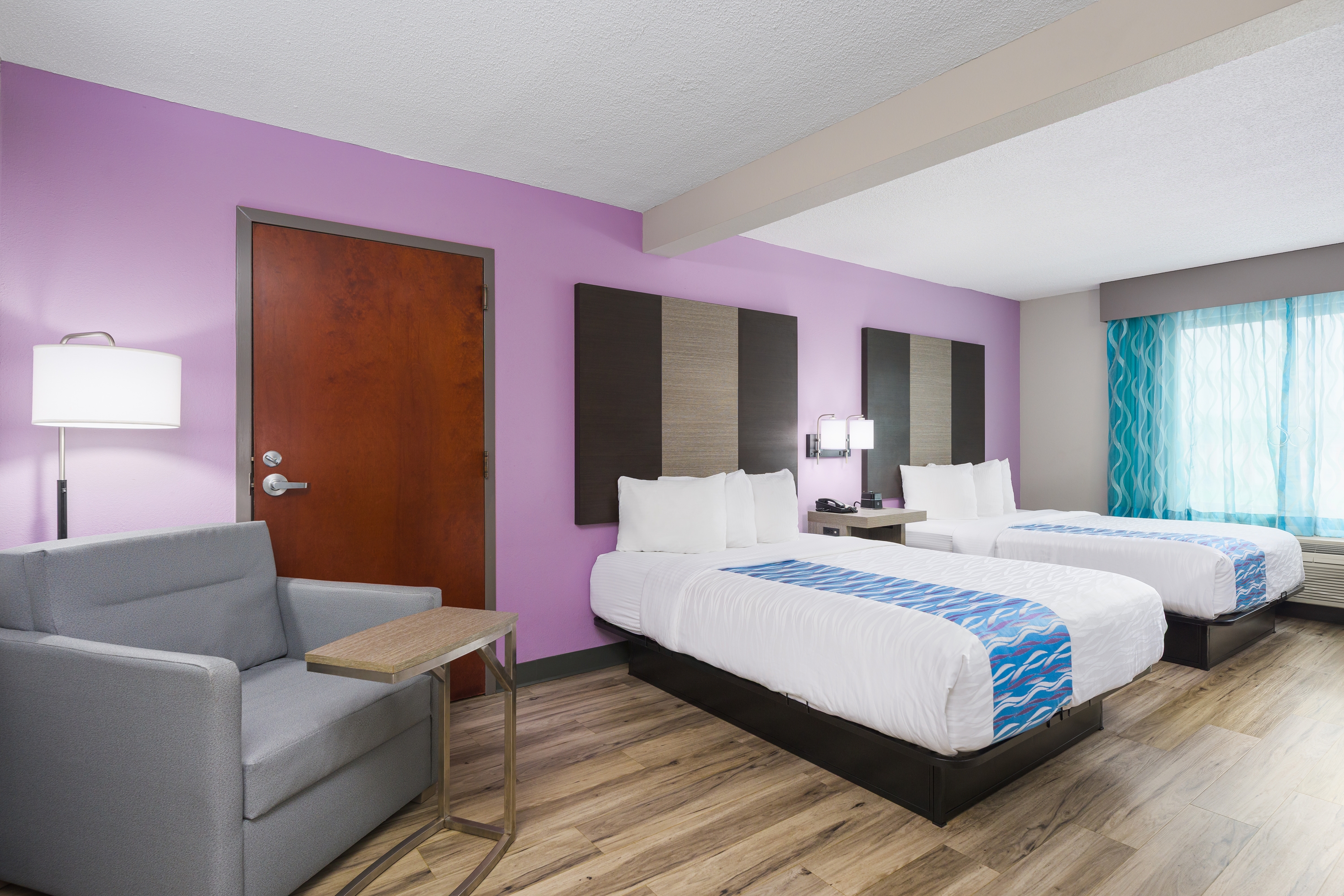 Guest room at the La Quinta Inn & Suites by Wyndham Clarksville in Clarksville, Tennessee