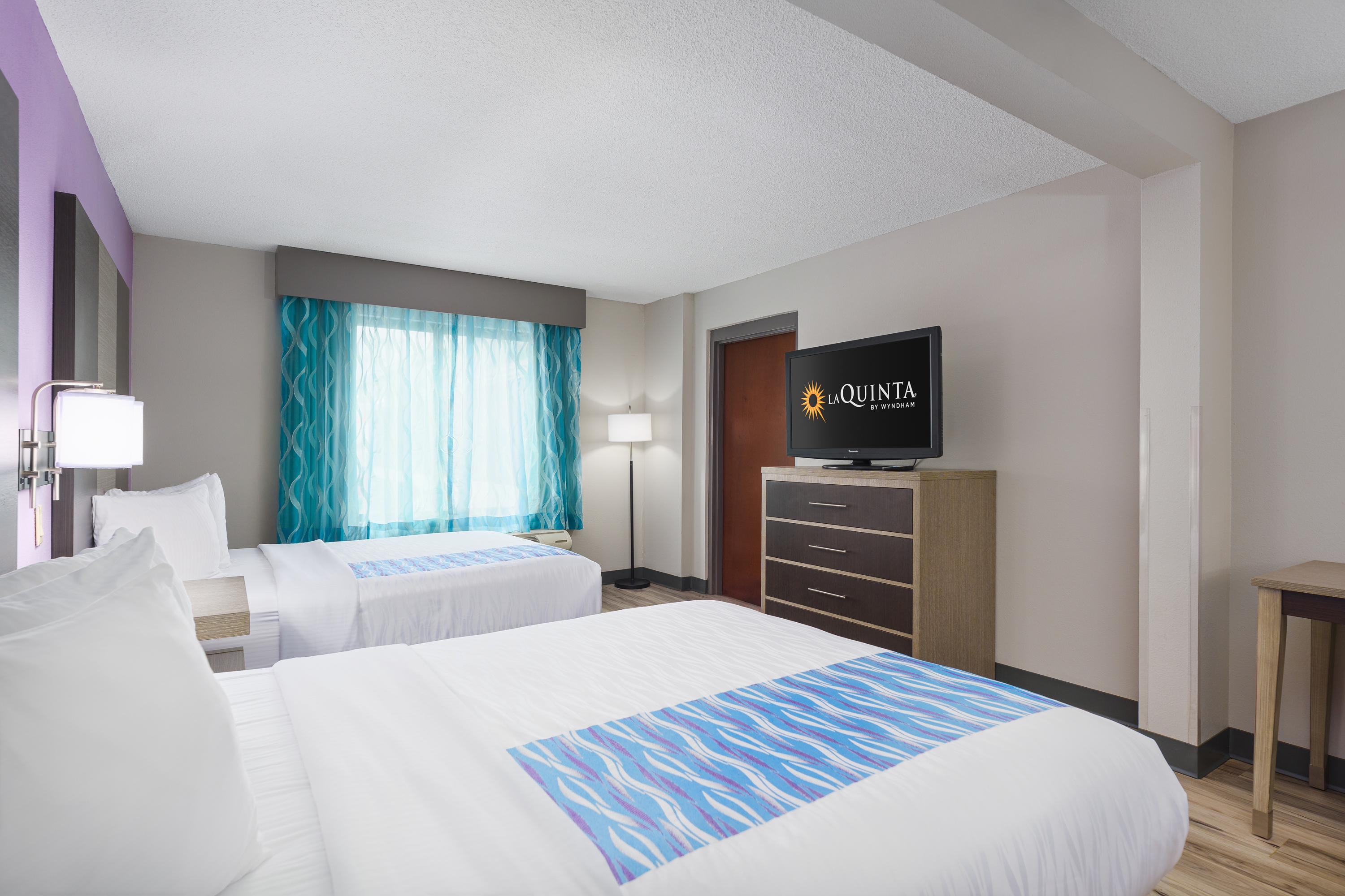 Guest room at the La Quinta Inn & Suites by Wyndham Clarksville in Clarksville, Tennessee