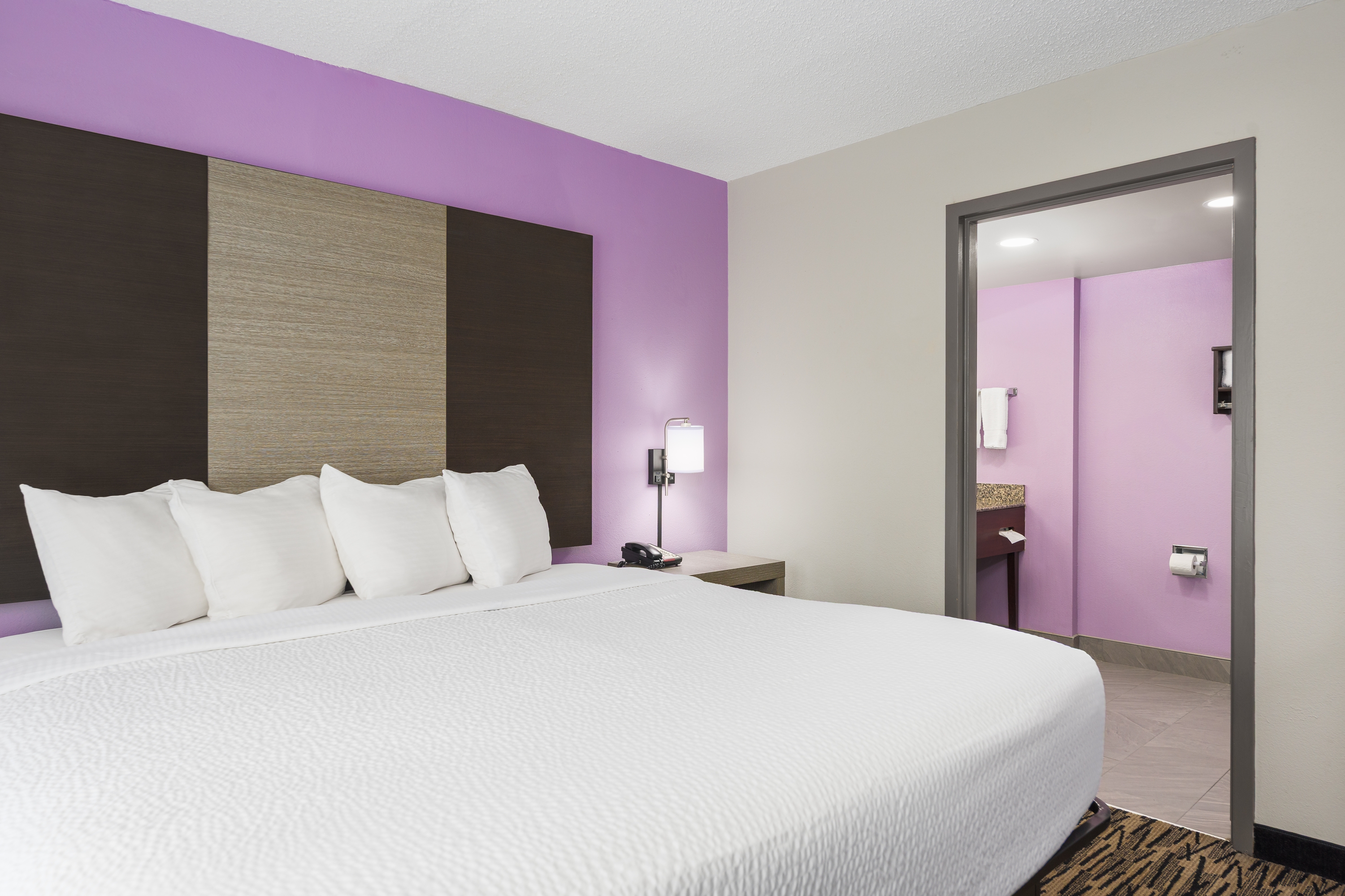 Guest room at the La Quinta Inn & Suites by Wyndham Clarksville in Clarksville, Tennessee