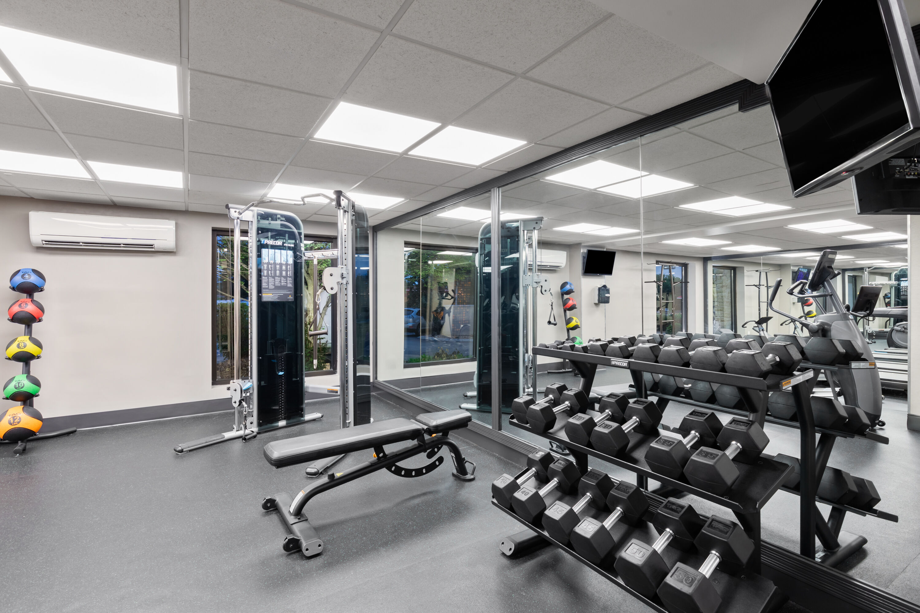 Fitness room at La Quinta Inn & Suites by Wyndham Goodlettsville - Nashville in Goodlettsville, Tennessee