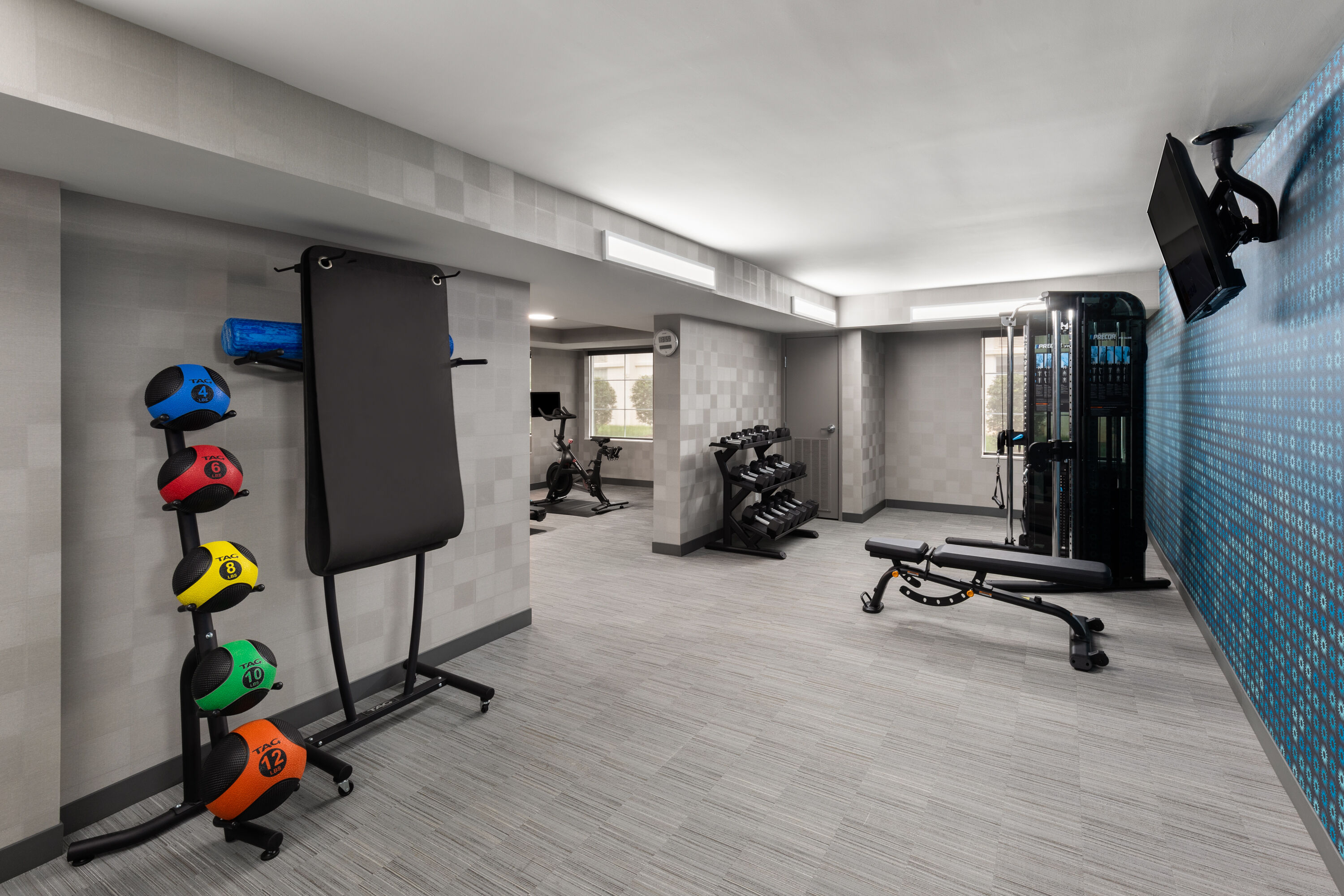 Fitness room at La Quinta Inn & Suites by Wyndham Knoxville Papermill in Knoxville, Tennessee
