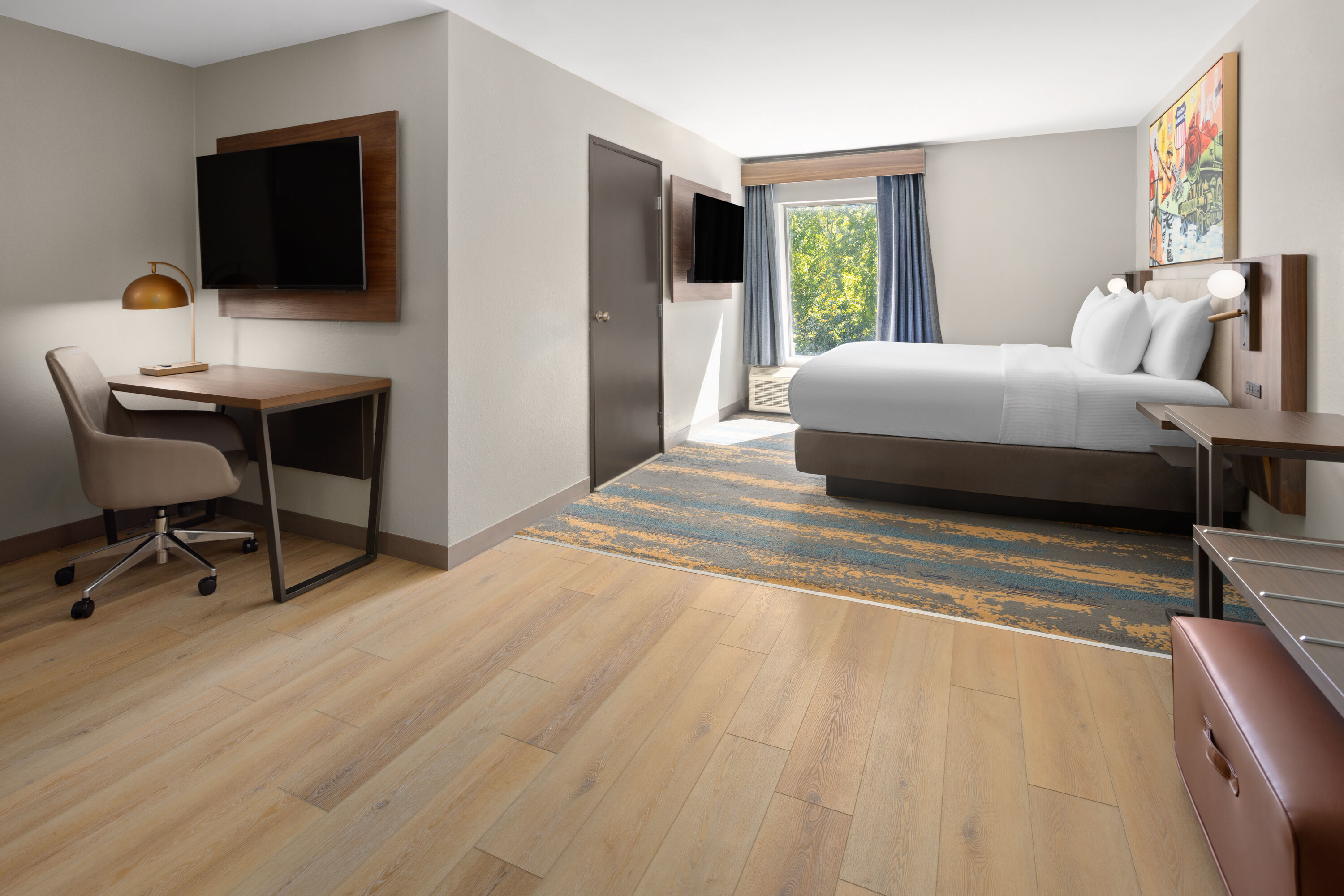 Guest room at the La Quinta Inn & Suites by Wyndham Memphis I-240 in Memphis, Tennessee