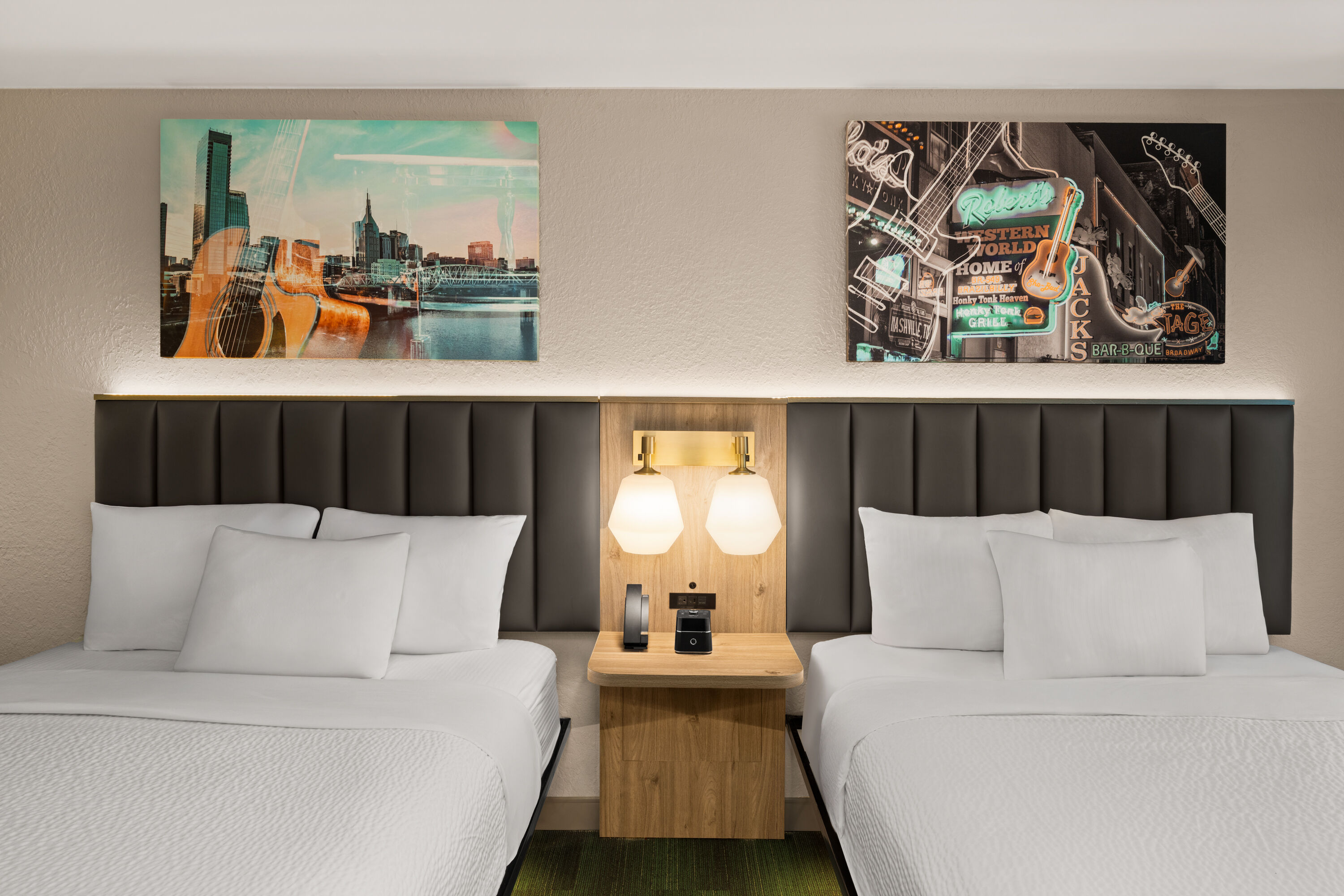 Guest room at the La Quinta Inn & Suites by Wyndham Nashville Airport/Opryland in Nashville, Tennessee