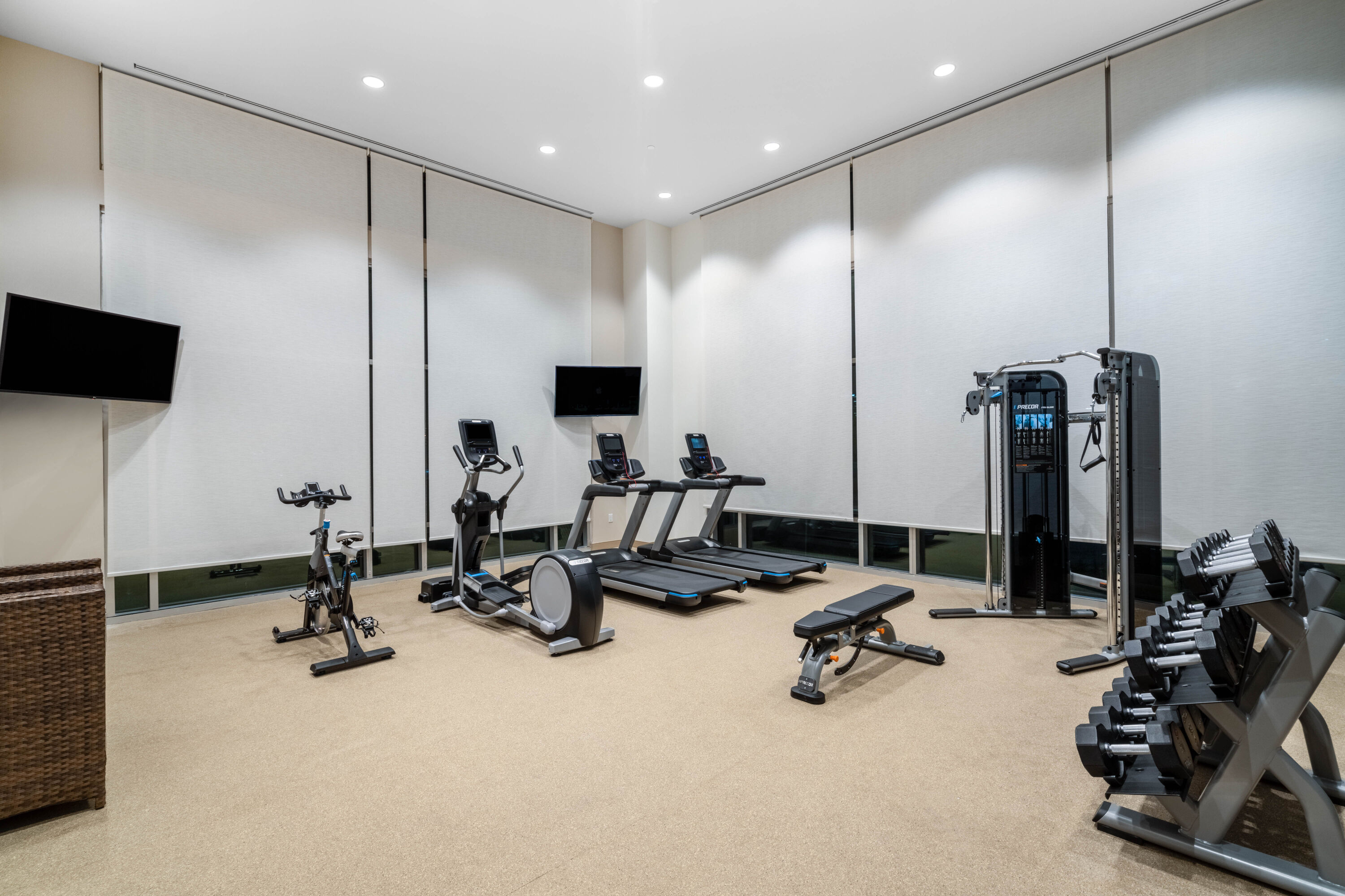 Fitness room at La Quinta Inn & Suites by Wyndham Nashville Downtown/Stadium in Nashville, Tennessee