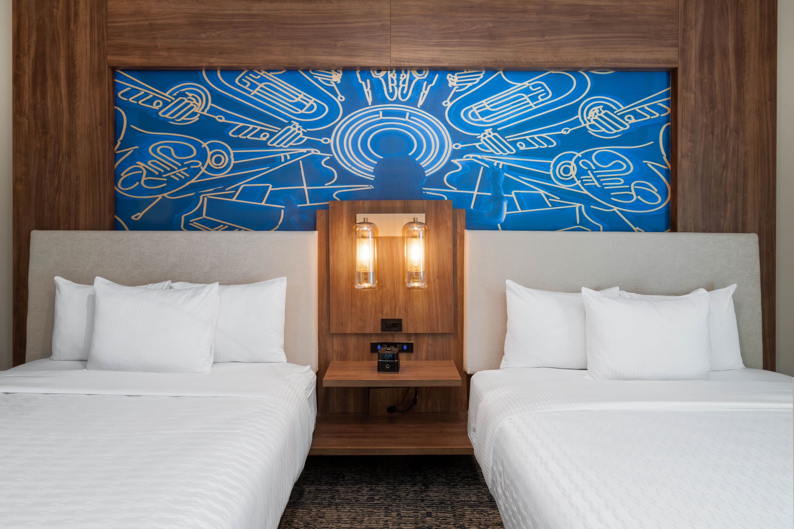 Guest room at the La Quinta Inn & Suites by Wyndham Nashville Downtown/Stadium in Nashville, Tennessee