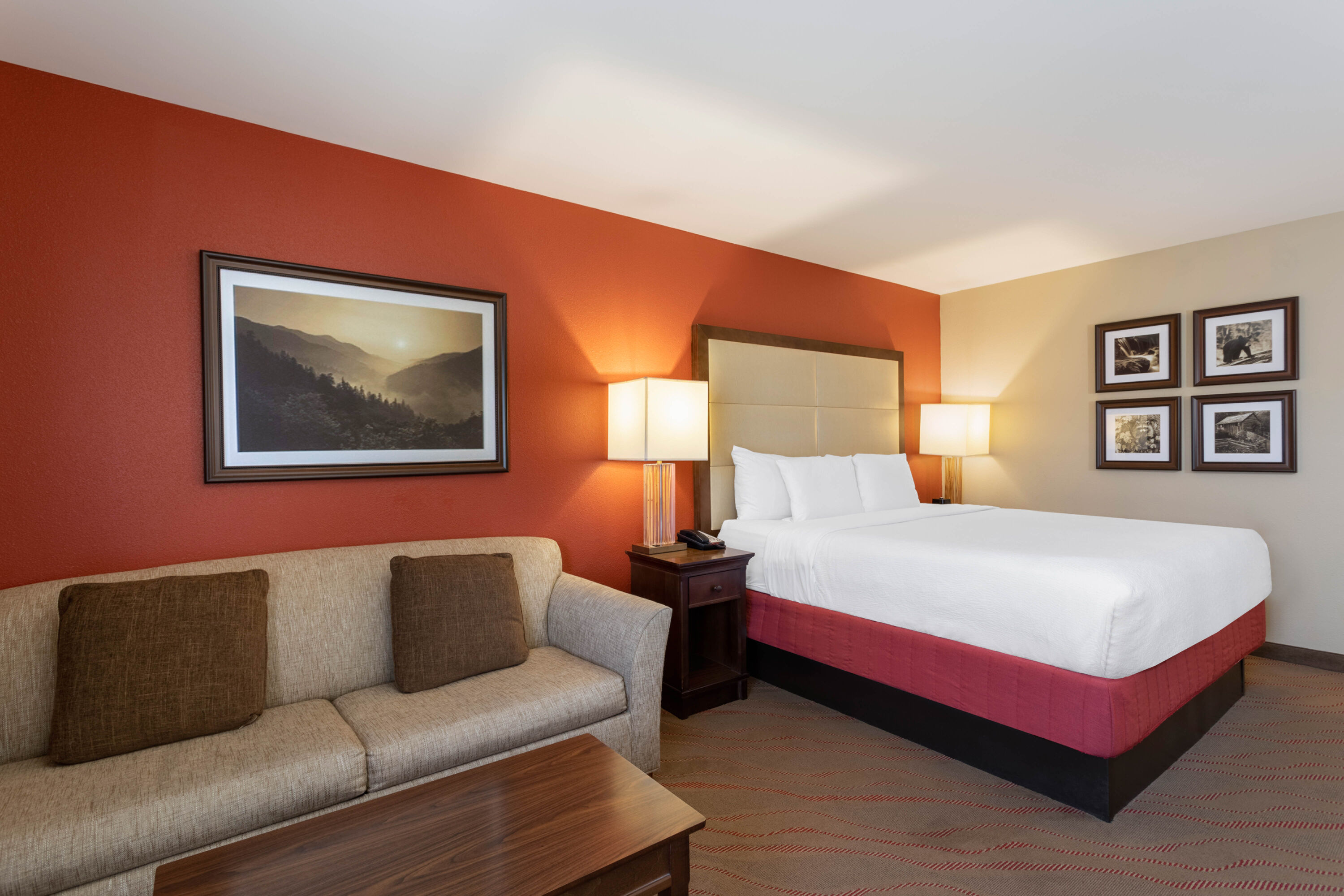 Guest room at the La Quinta Inn & Suites by Wyndham Pigeon Forge in Pigeon Forge, Tennessee