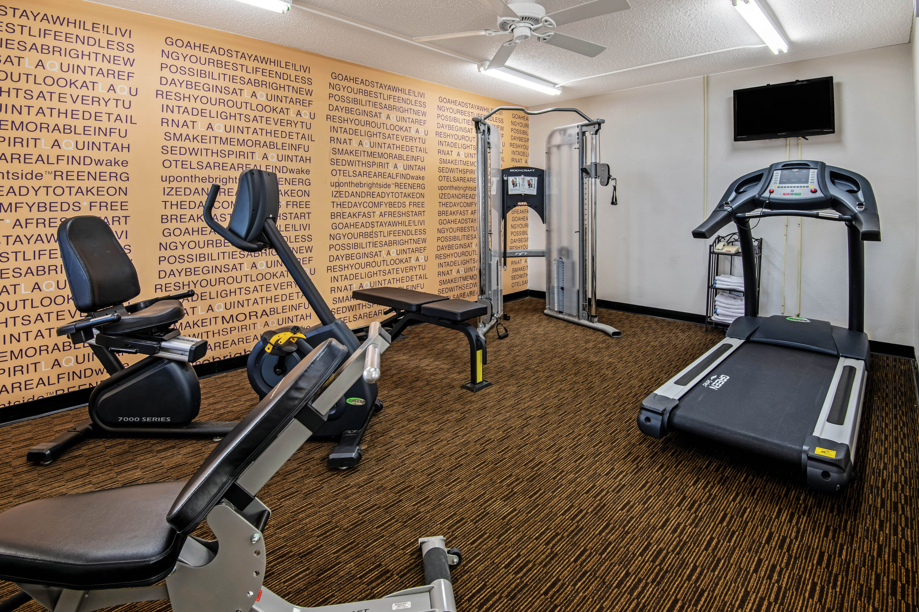 Fitness room at La Quinta Inn by Wyndham Amarillo Mid-City in Amarillo, Texas