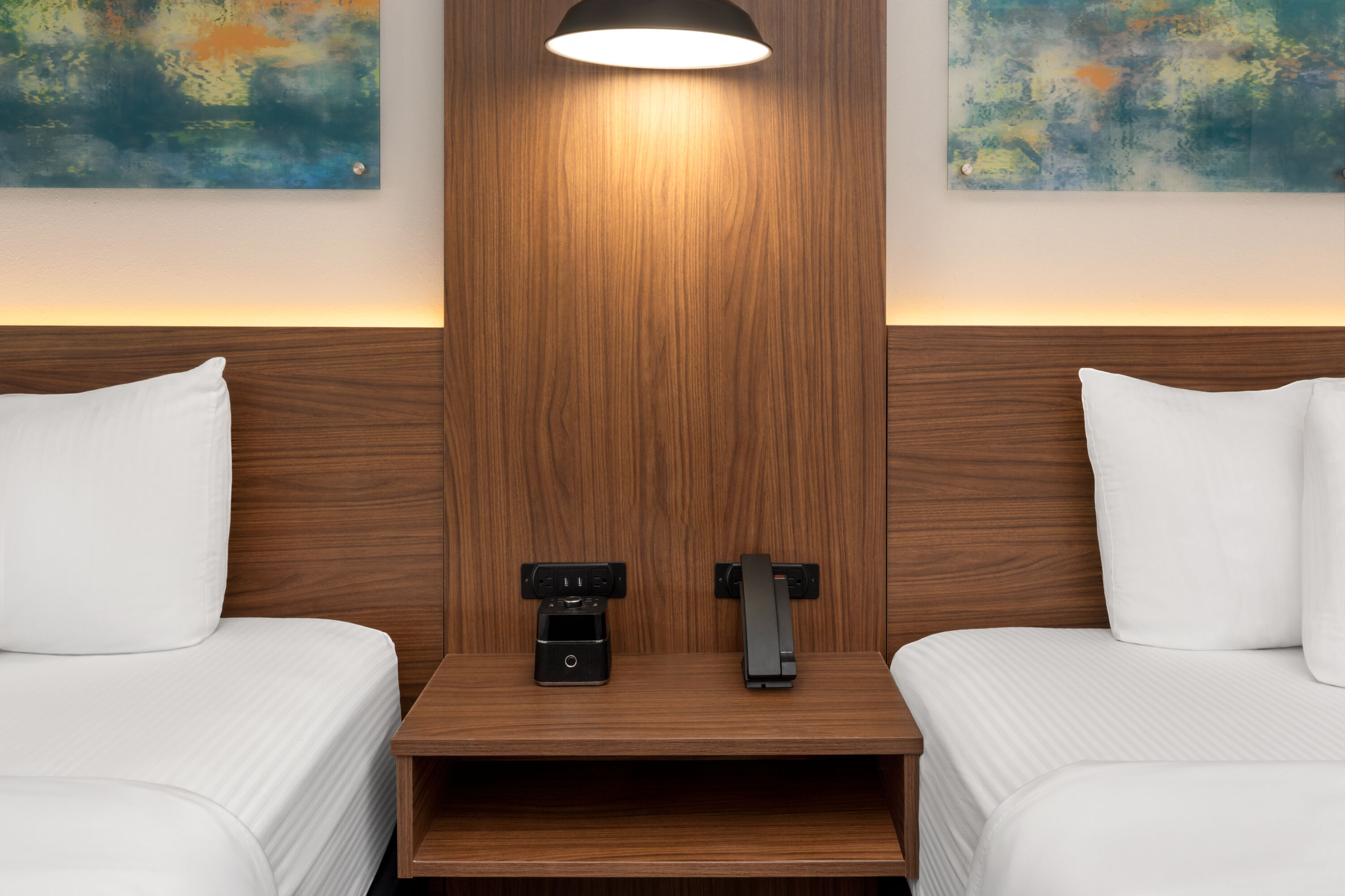 Guest room at the La Quinta Inn & Suites by Wyndham Angleton in Angleton, Texas