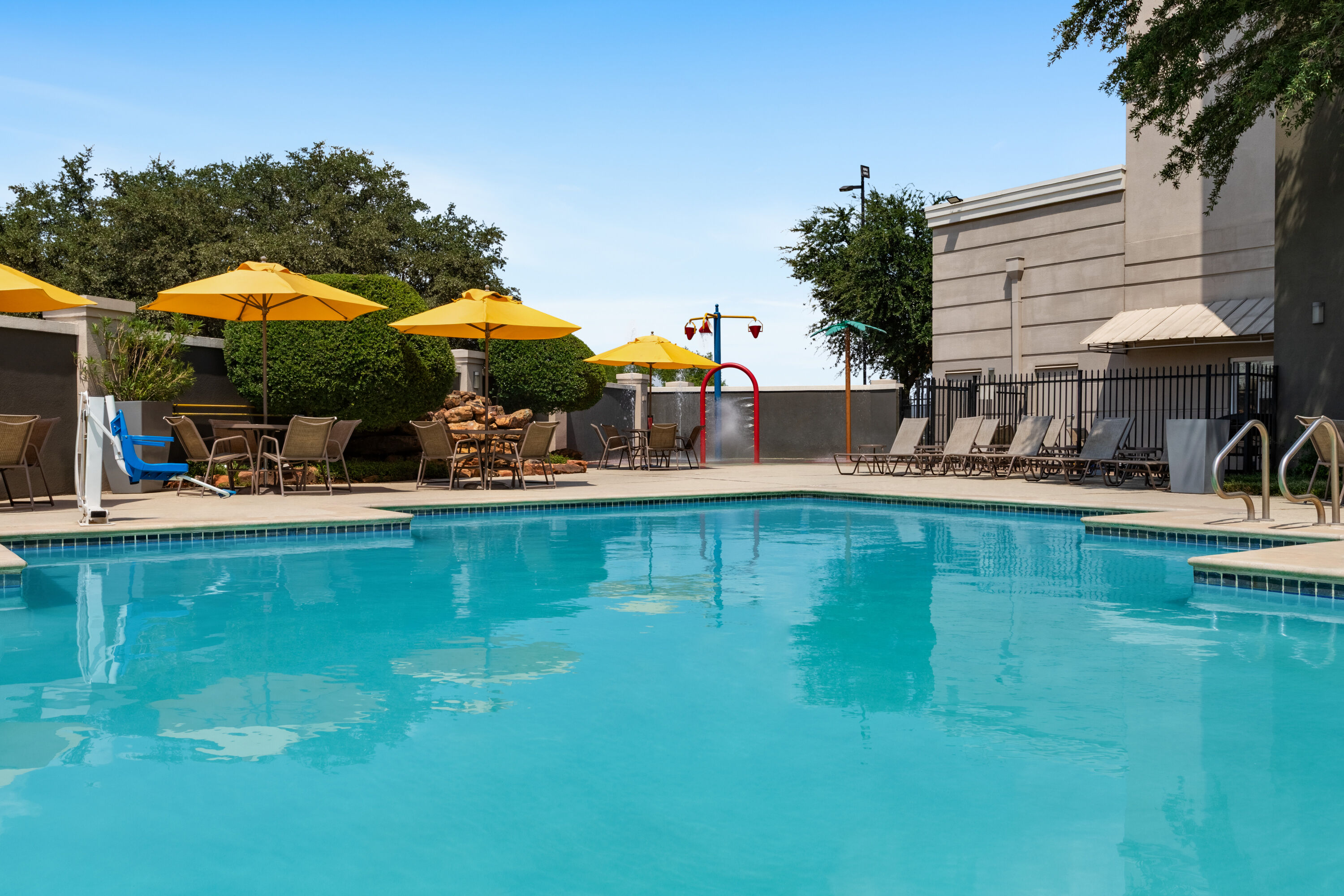 Family pool at the La Quinta Inn & Suites by Wyndham Arlington North 6 Flags Dr in Arlington, Texas