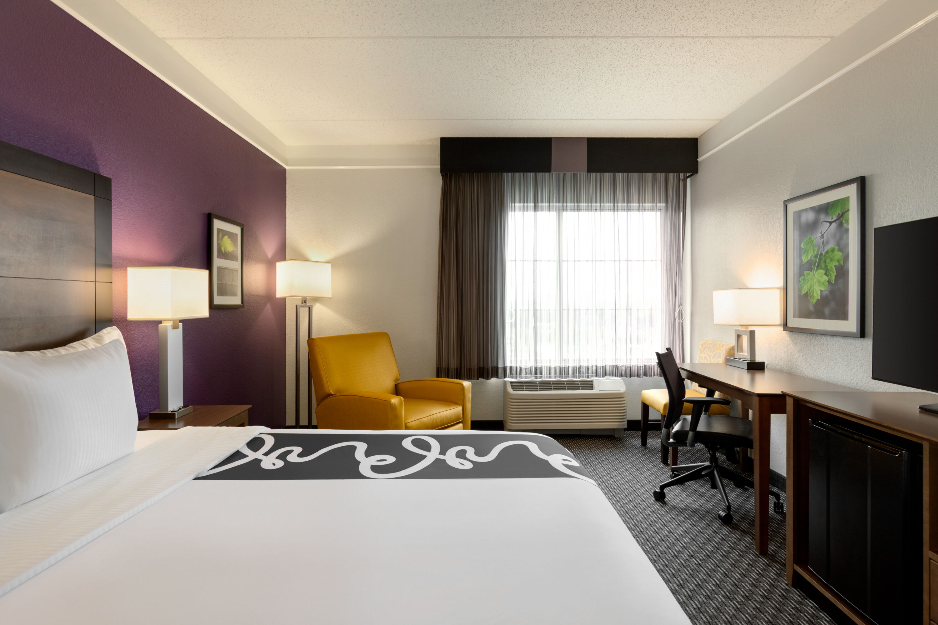 Guest room at the La Quinta Inn & Suites by Wyndham Arlington North 6 Flags Dr in Arlington, Texas