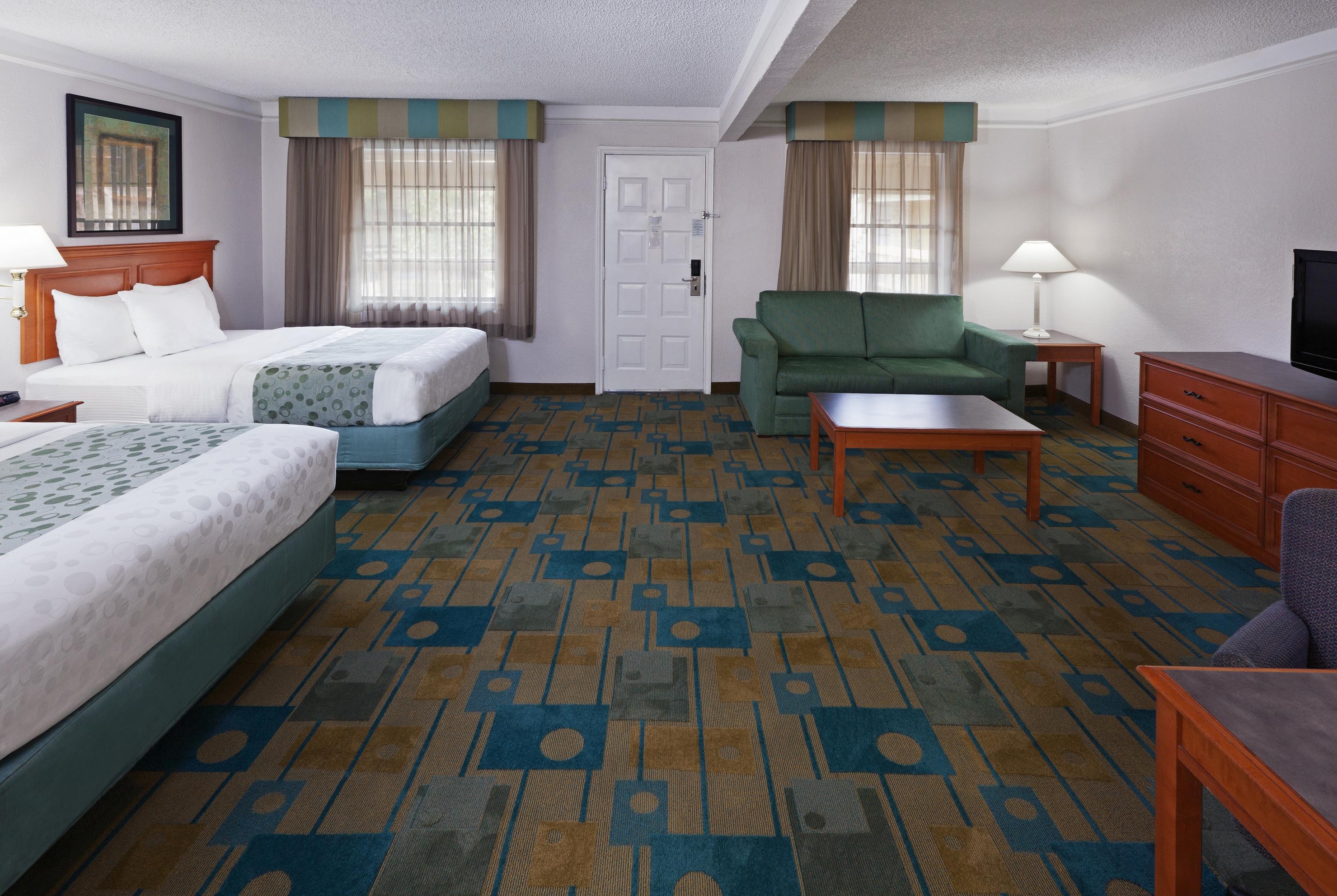 Guest room at the La Quinta Inn by Wyndham Austin Oltorf in Austin, Texas