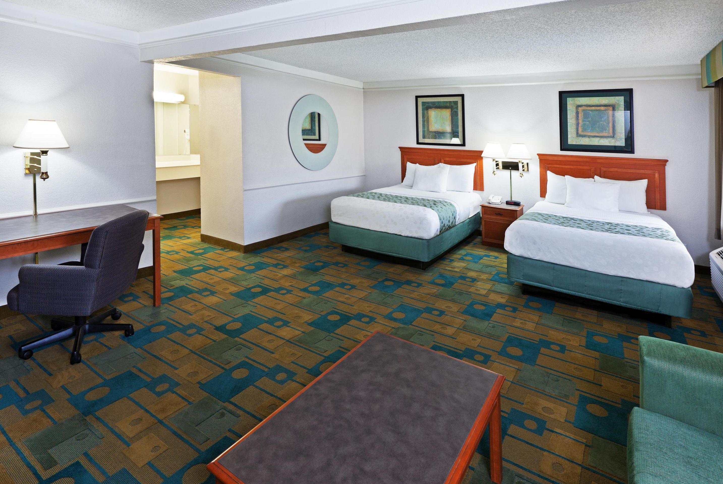 Guest room at the La Quinta Inn by Wyndham Austin Oltorf in Austin, Texas