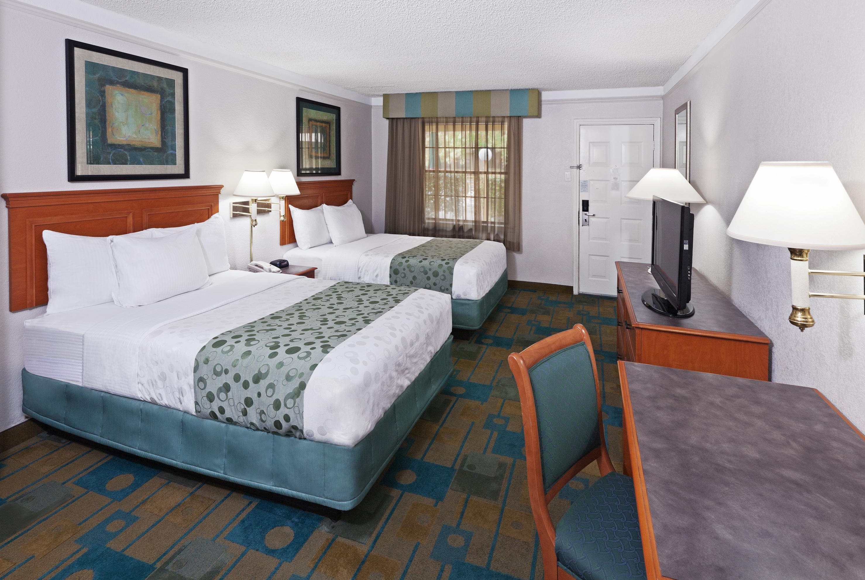 Guest room at the La Quinta Inn by Wyndham Austin Oltorf in Austin, Texas