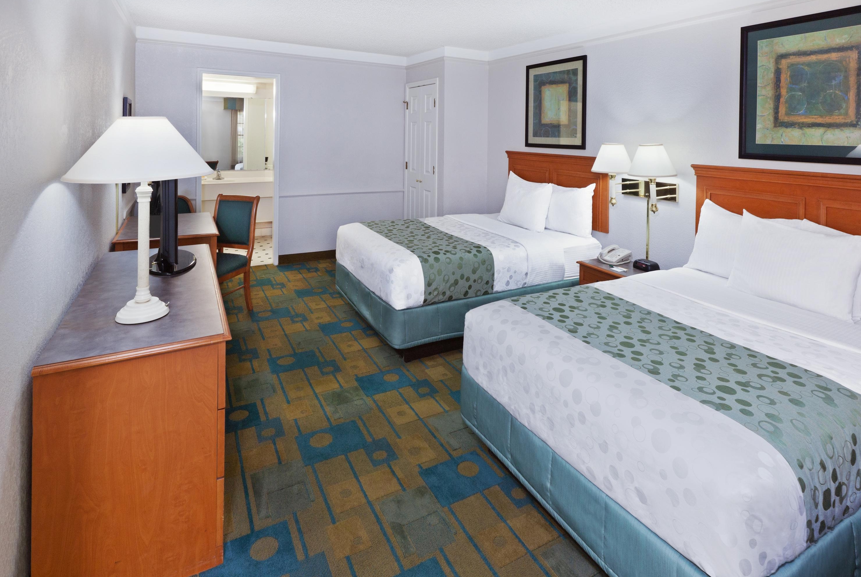 Guest room at the La Quinta Inn by Wyndham Austin Oltorf in Austin, Texas