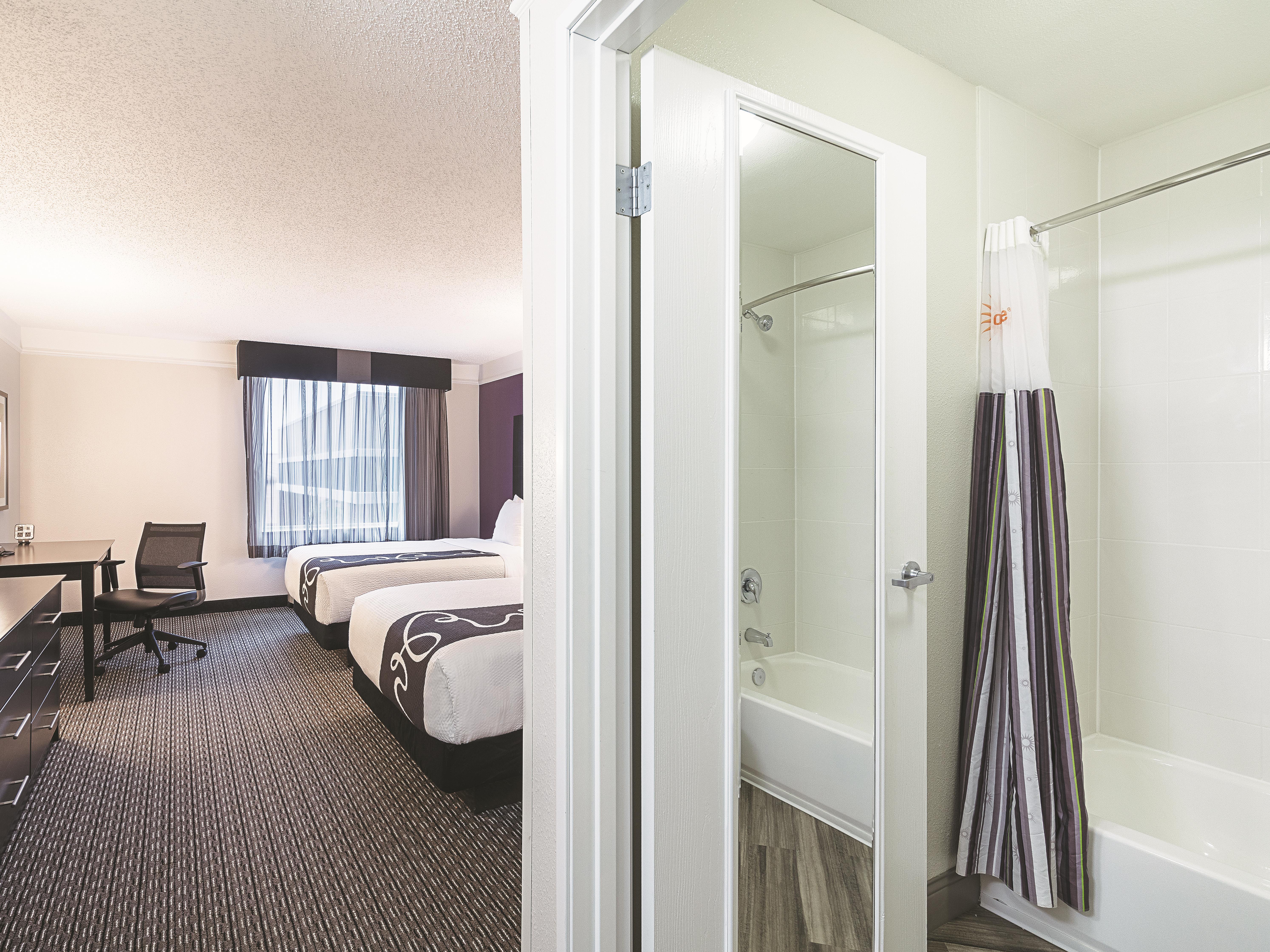 Guest room at the La Quinta Inn & Suites by Wyndham Austin Round Rock in Austin, Texas