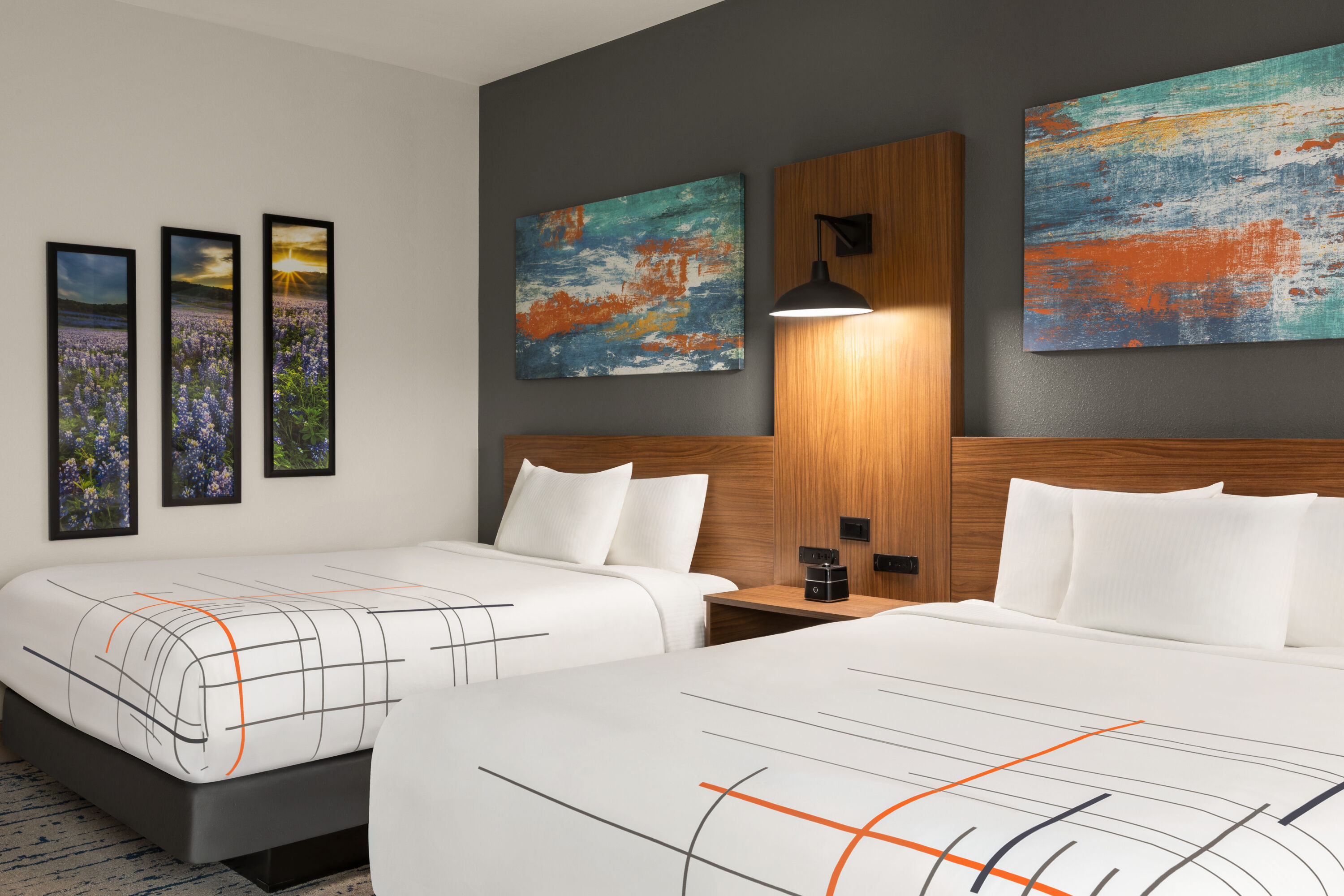 Guest room at the La Quinta Inn & Suites by Wyndham Austin South in Austin, Texas