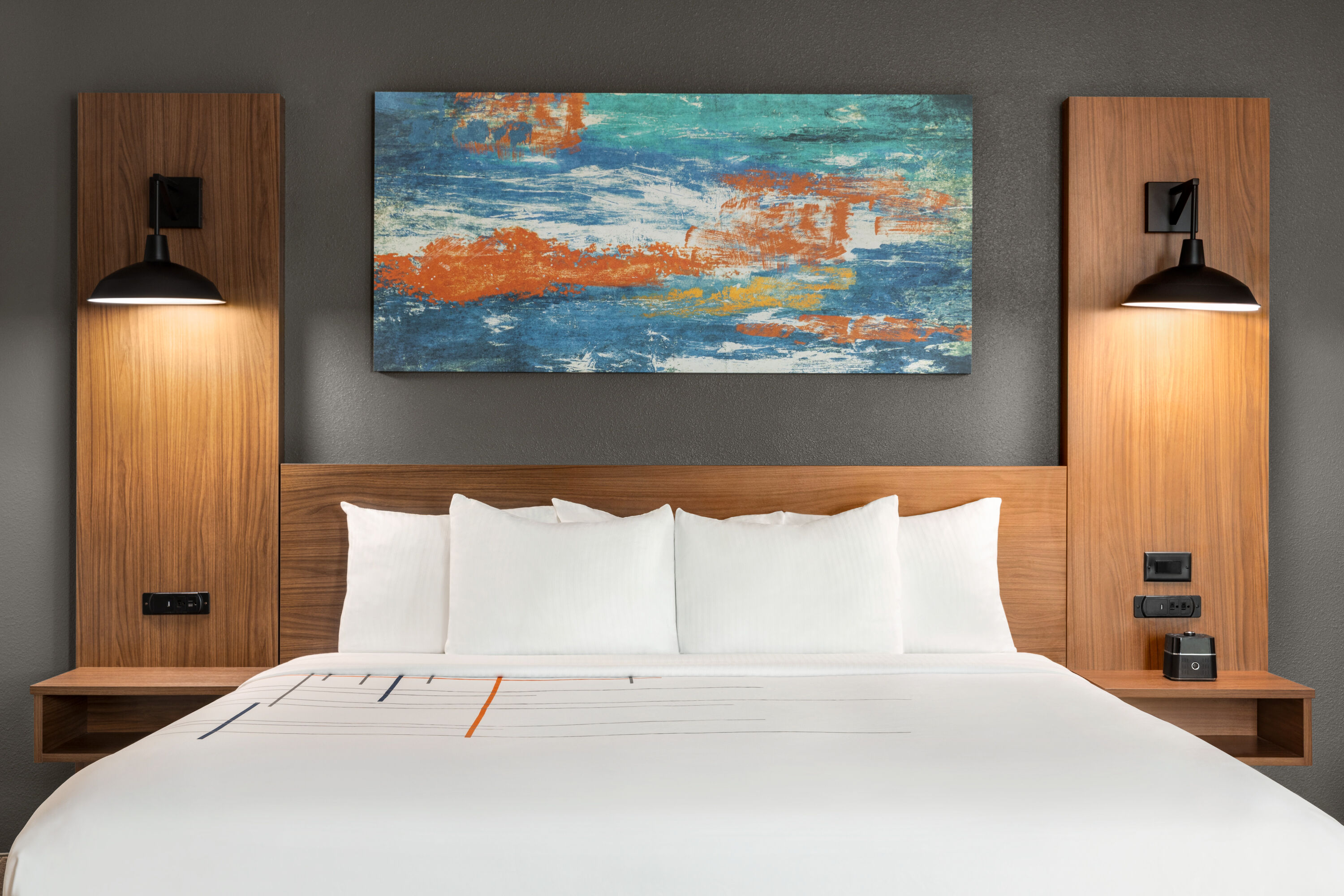 Guest room at the La Quinta Inn & Suites by Wyndham Austin South in Austin, Texas