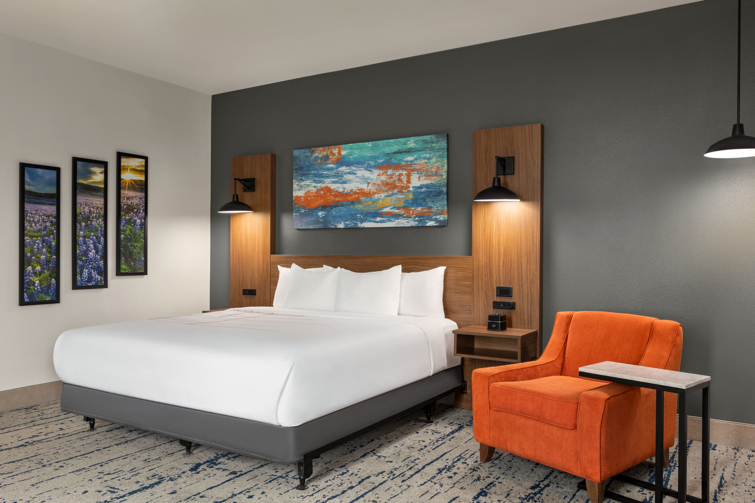 Guest room at the La Quinta Inn & Suites by Wyndham Austin South in Austin, Texas