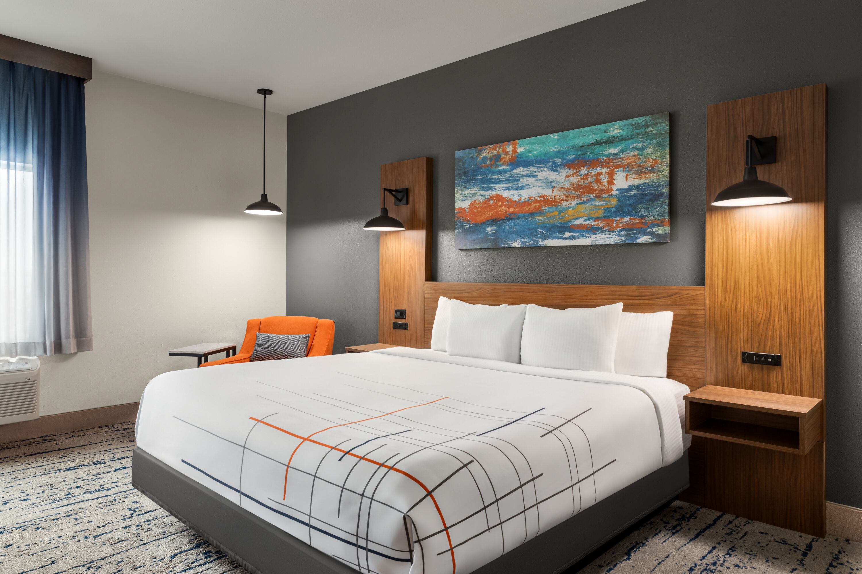 Guest room at the La Quinta Inn & Suites by Wyndham Austin South in Austin, Texas