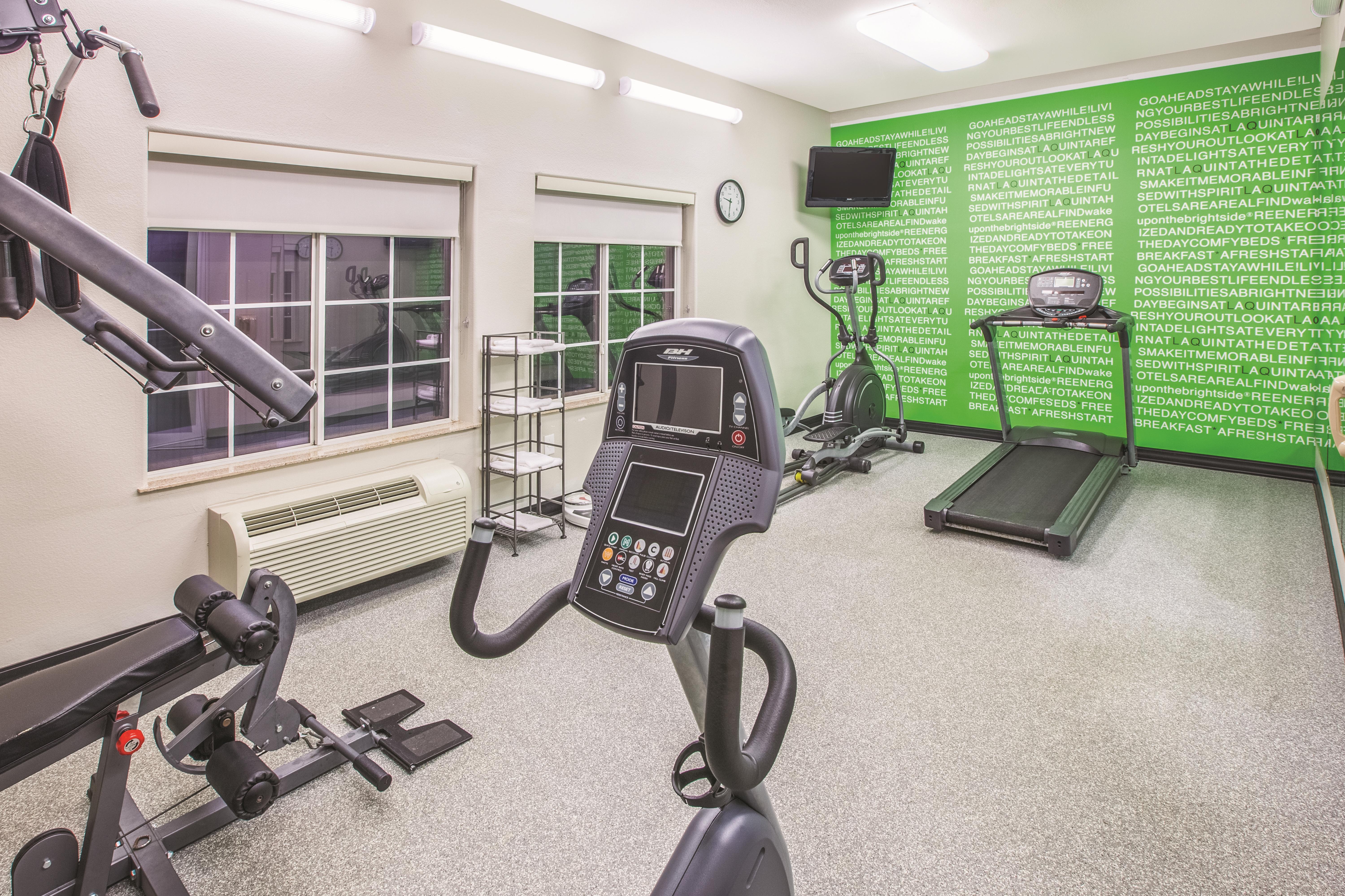 Fitness room at La Quinta Inn & Suites by Wyndham Bay City in Bay City, Texas