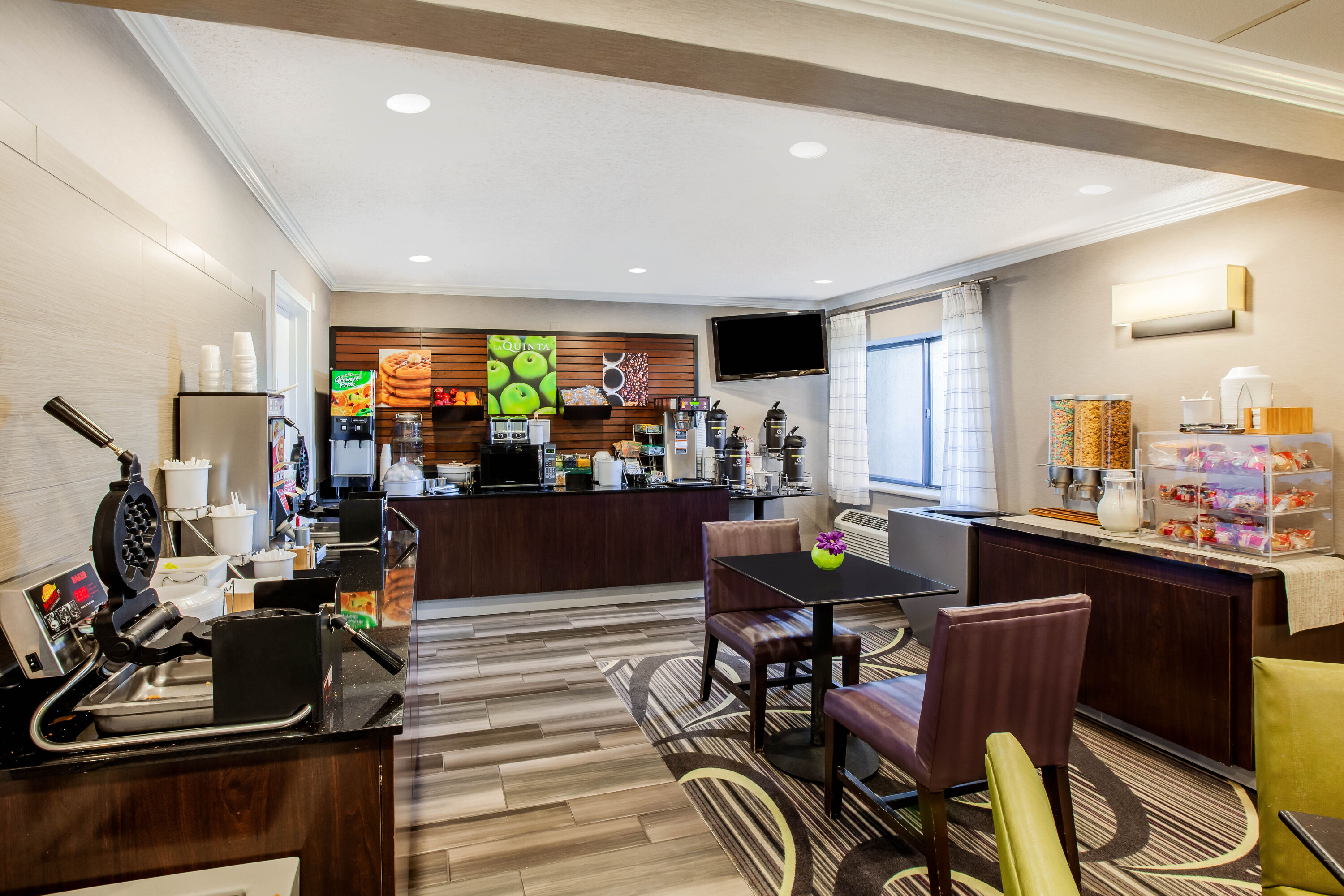Free breakfast at La Quinta Inn & Suites by Wyndham Houston Baytown East in Baytown, Texas