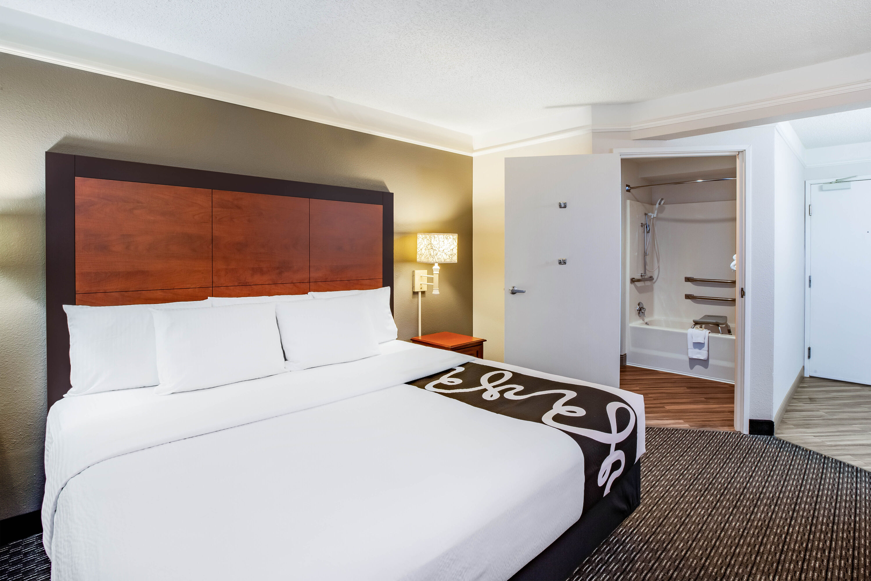 Guest room at the La Quinta Inn & Suites by Wyndham Houston Baytown East in Baytown, Texas