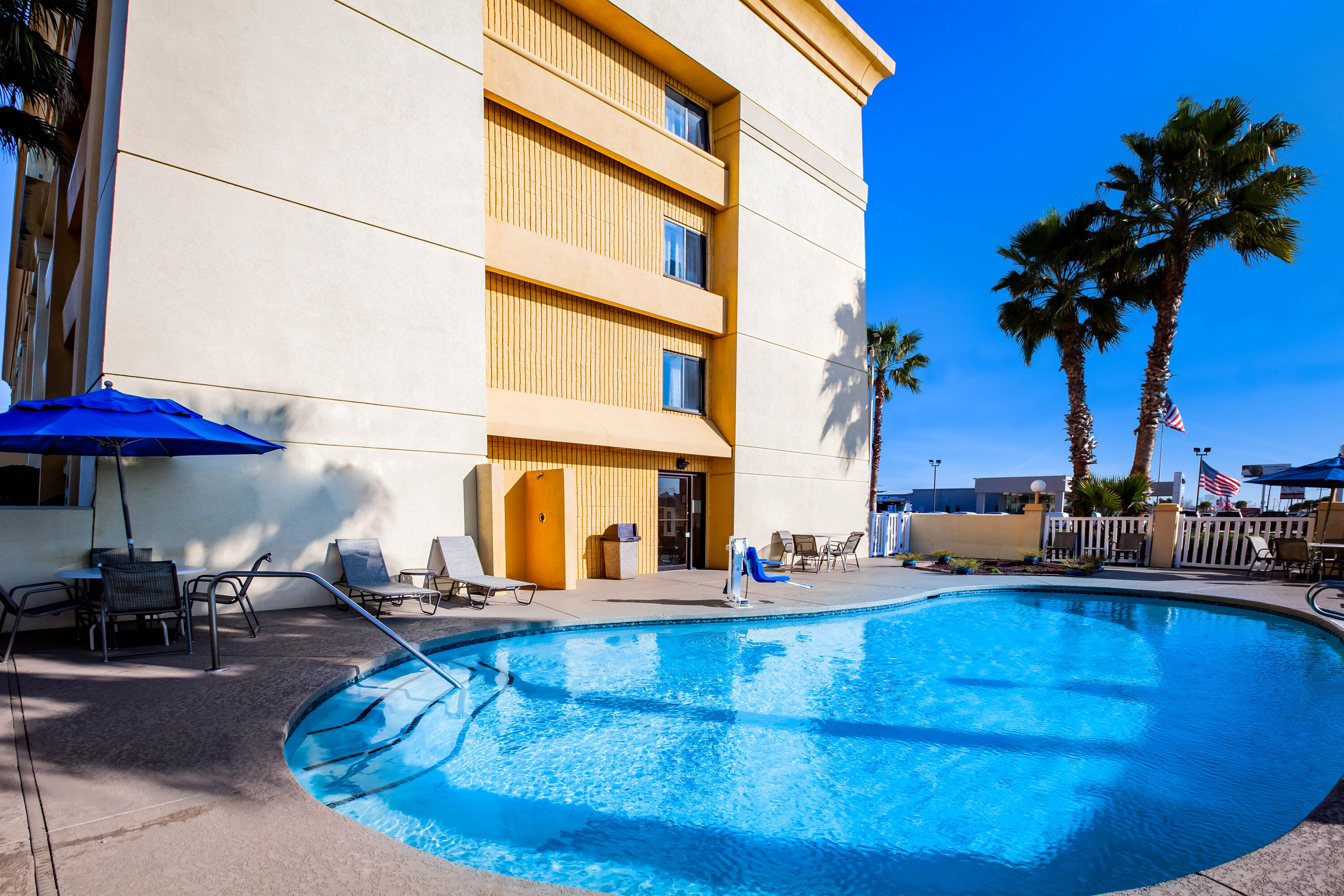 Pool at the La Quinta Inn & Suites by Wyndham Houston Baytown East in Baytown, Texas