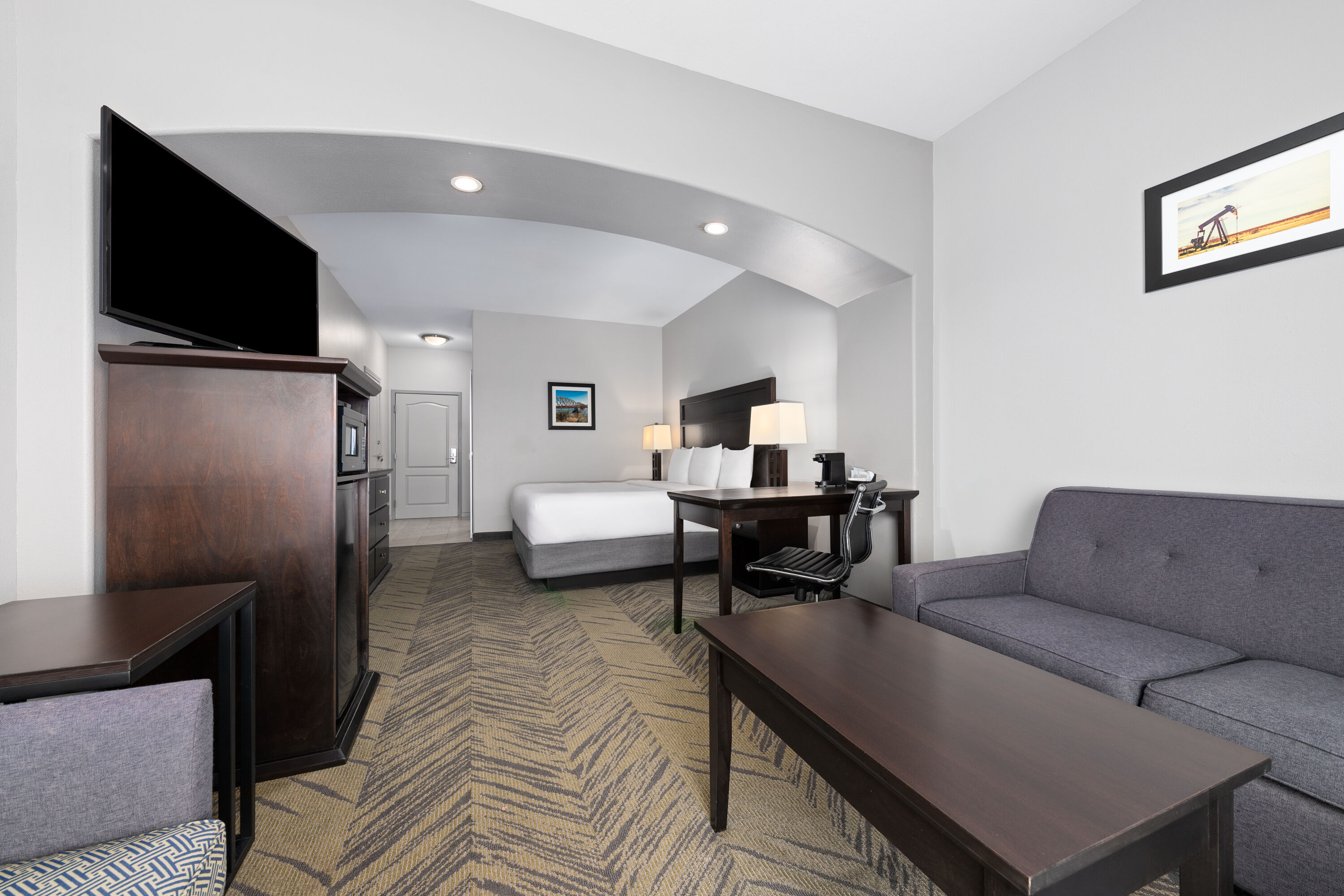Guest room at the La Quinta Inn & Suites by Wyndham-Brookshire-West Katy in Brookshire, Texas