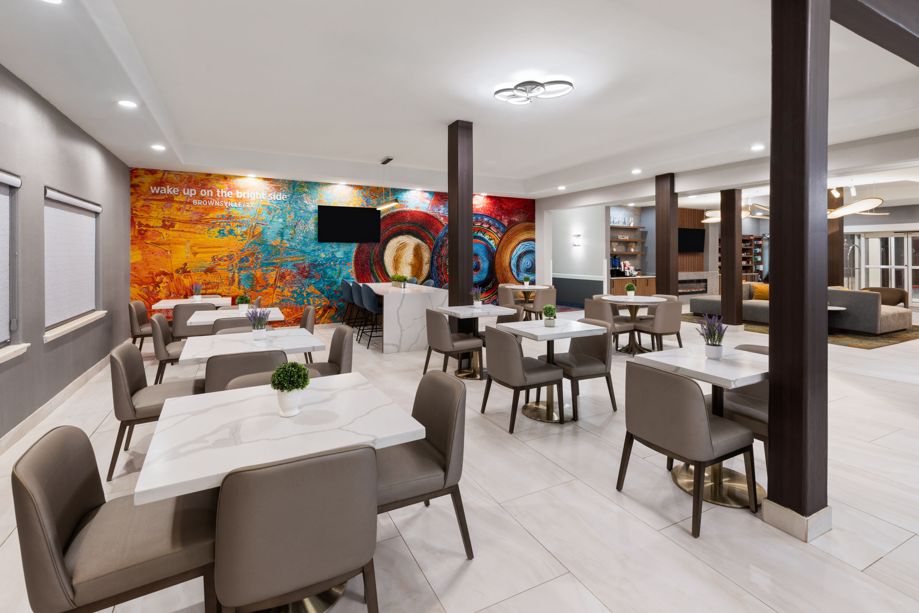 Free breakfast at La Quinta Inn & Suites by Wyndham Brownsville North in Brownsville, Texas