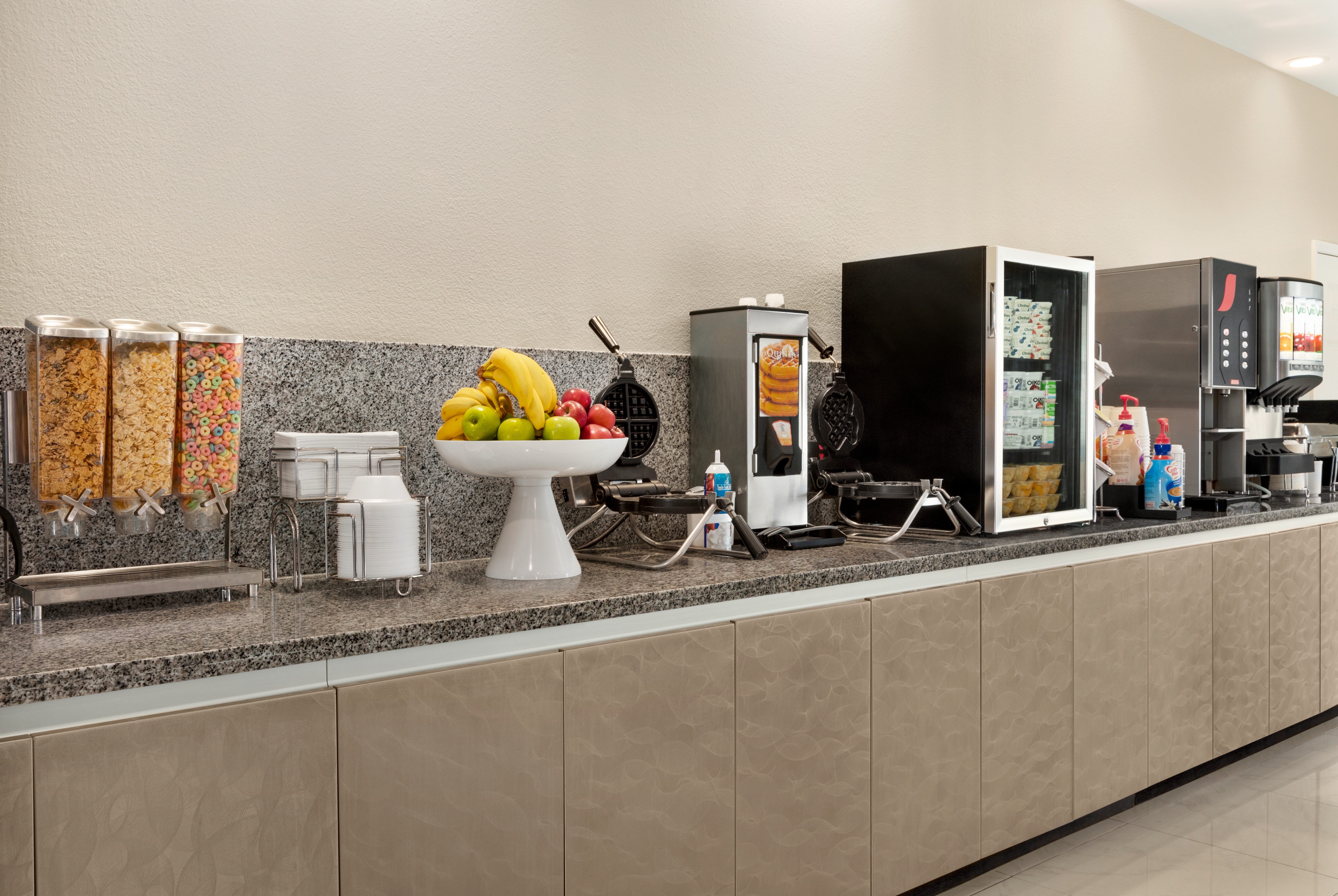 Free breakfast at La Quinta Inn & Suites by Wyndham Brownsville North in Brownsville, Texas