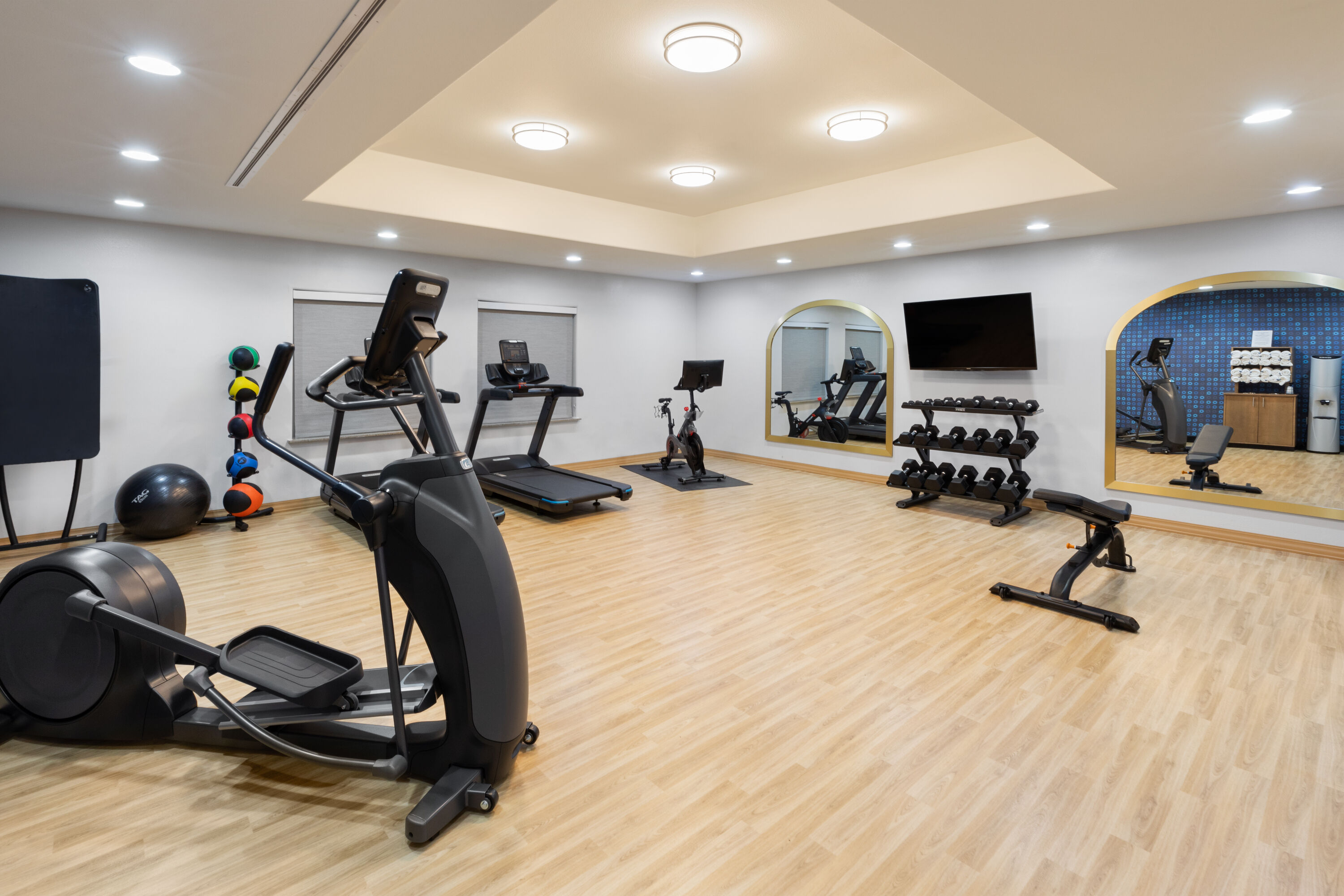 Fitness room at La Quinta Inn & Suites by Wyndham Austin - Cedar Park in Cedar Park, Texas