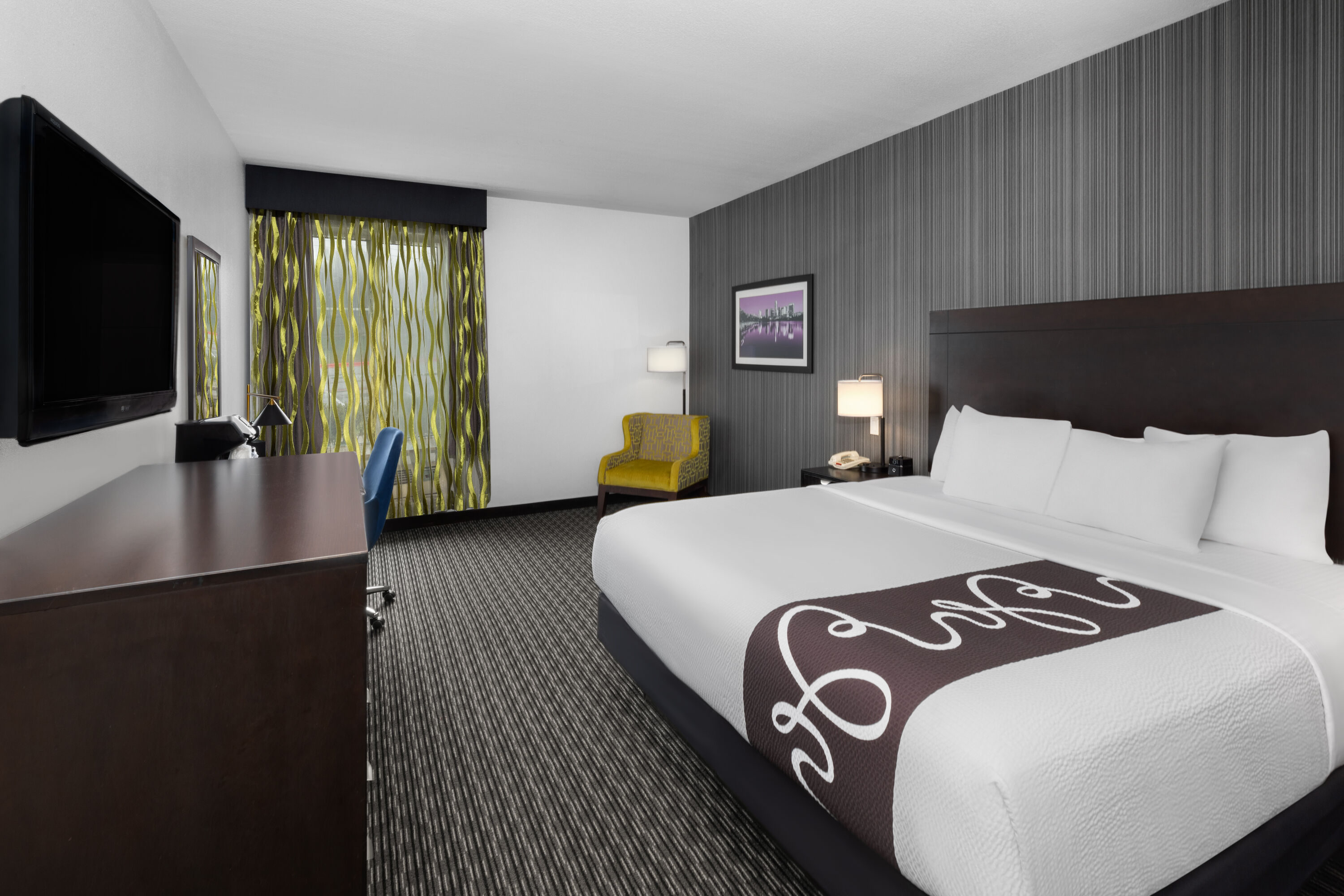 Guest room at the La Quinta Inn & Suites by Wyndham Austin - Cedar Park in Cedar Park, Texas