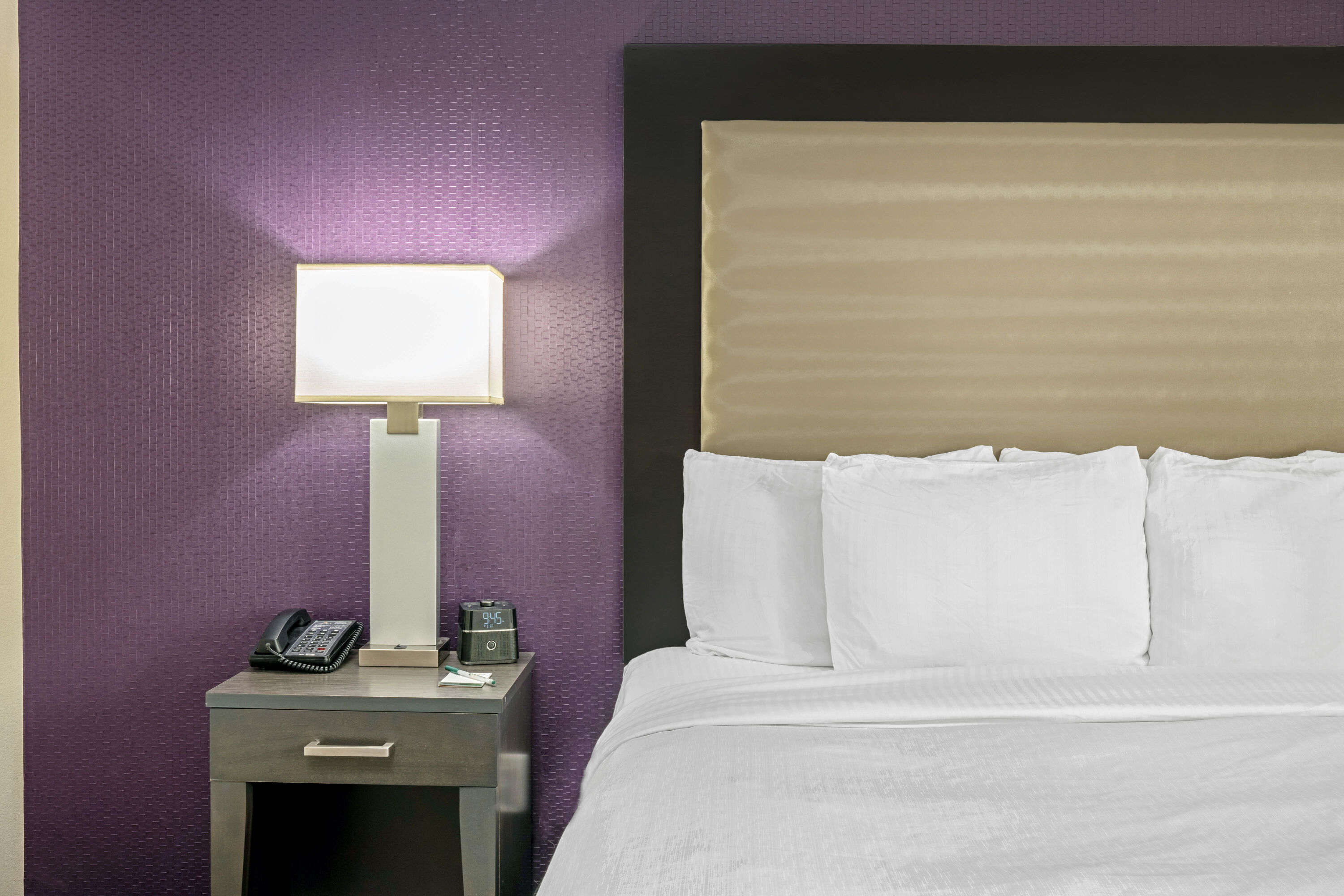 Guest room feature at the La Quinta Inn & Suites by Wyndham College Station South in College Station, Texas