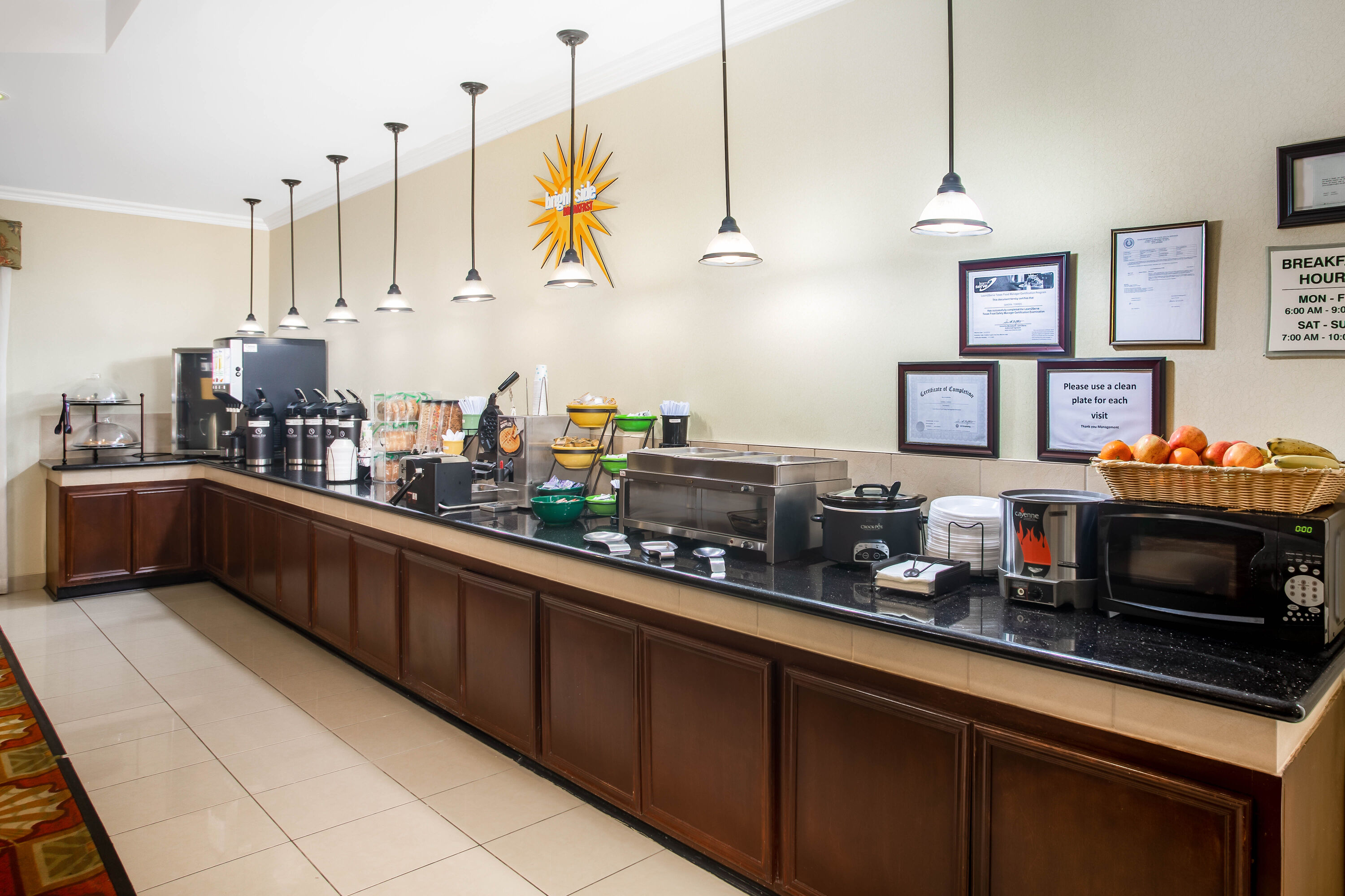 Free breakfast at La Quinta Inn & Suites by Wyndham Columbus TX in Columbus, Texas