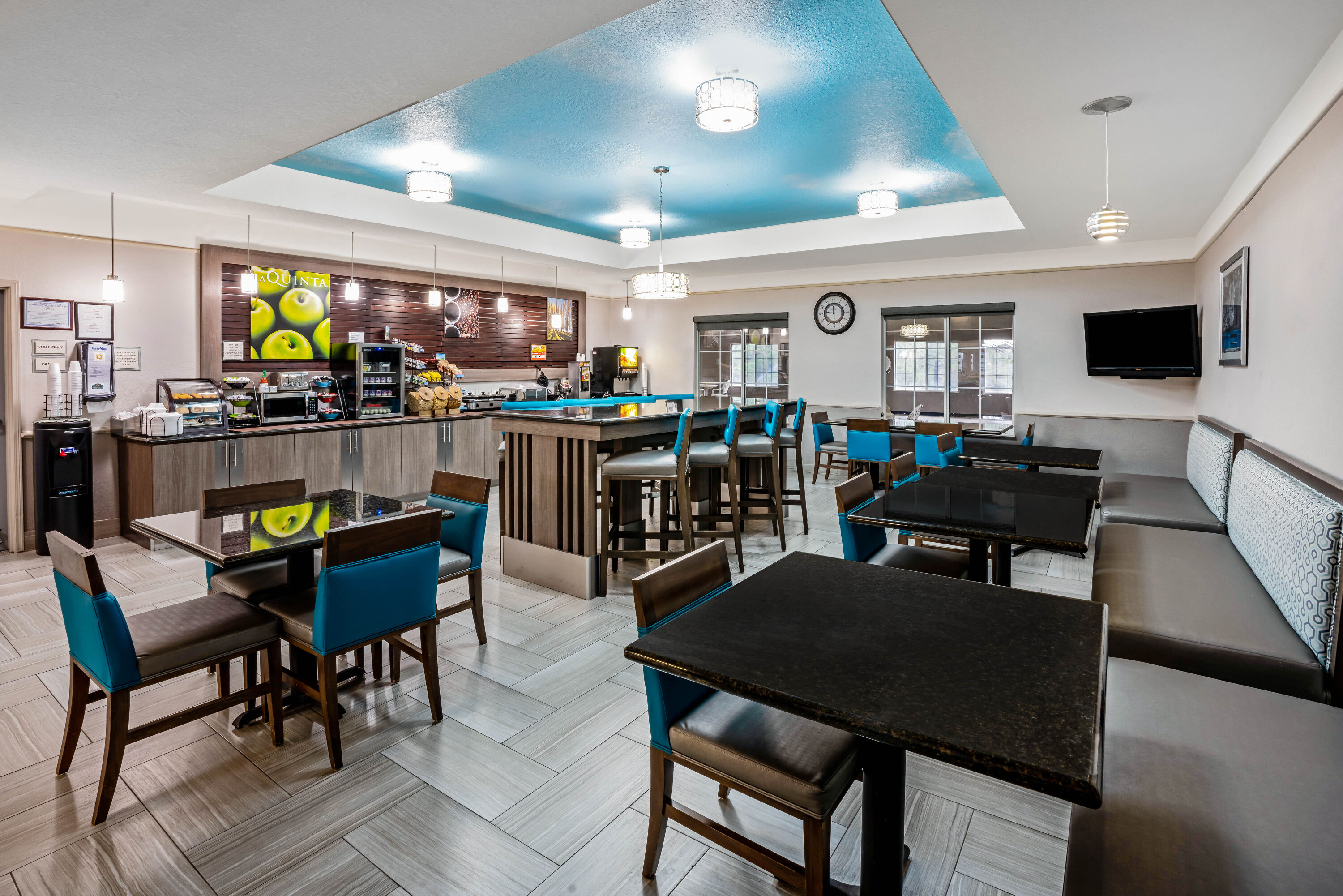 Free breakfast at La Quinta Inn & Suites by Wyndham Conroe in Conroe, Texas