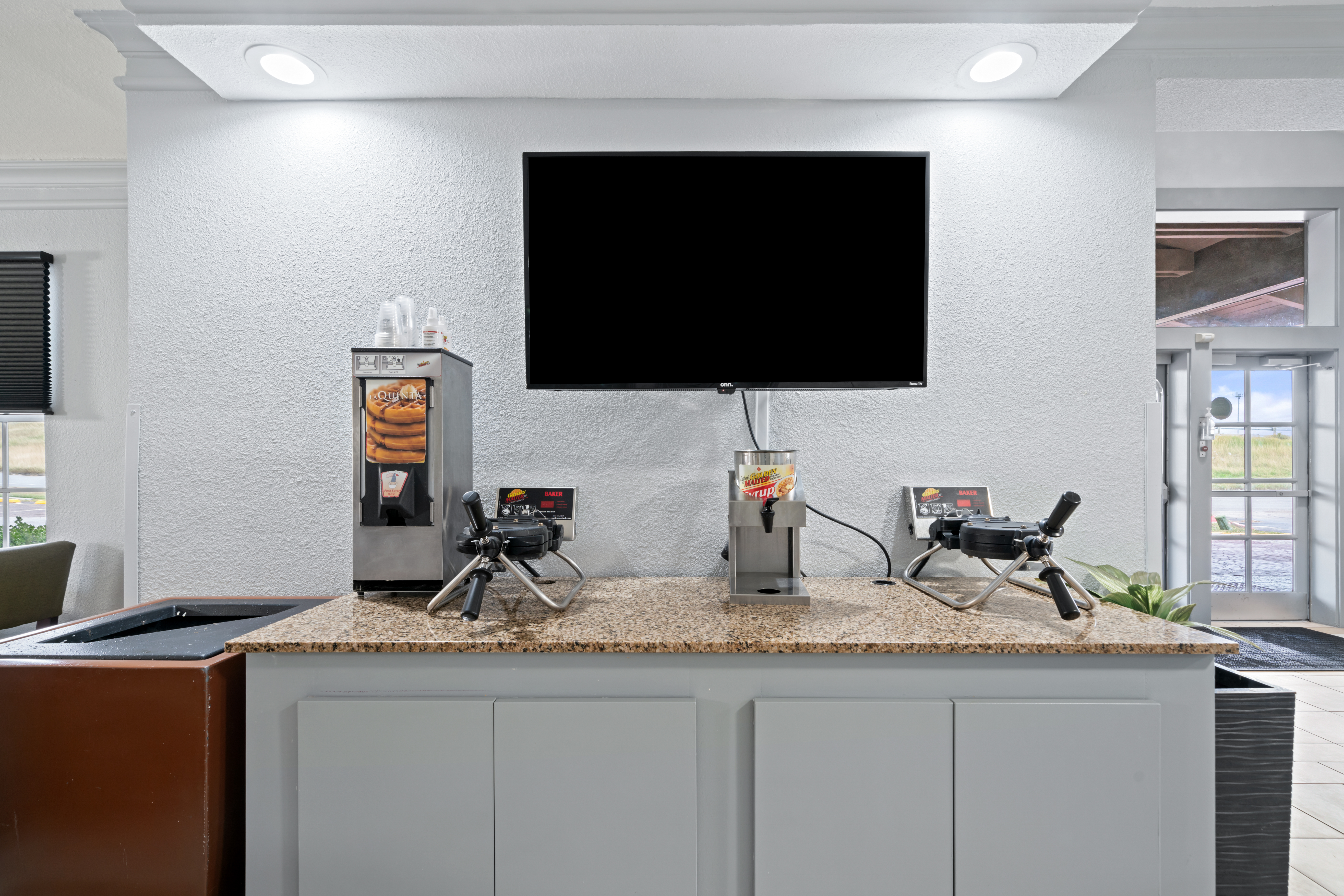 Free breakfast at La Quinta Inn by Wyndham Corpus Christi North in Corpus Christi, Texas