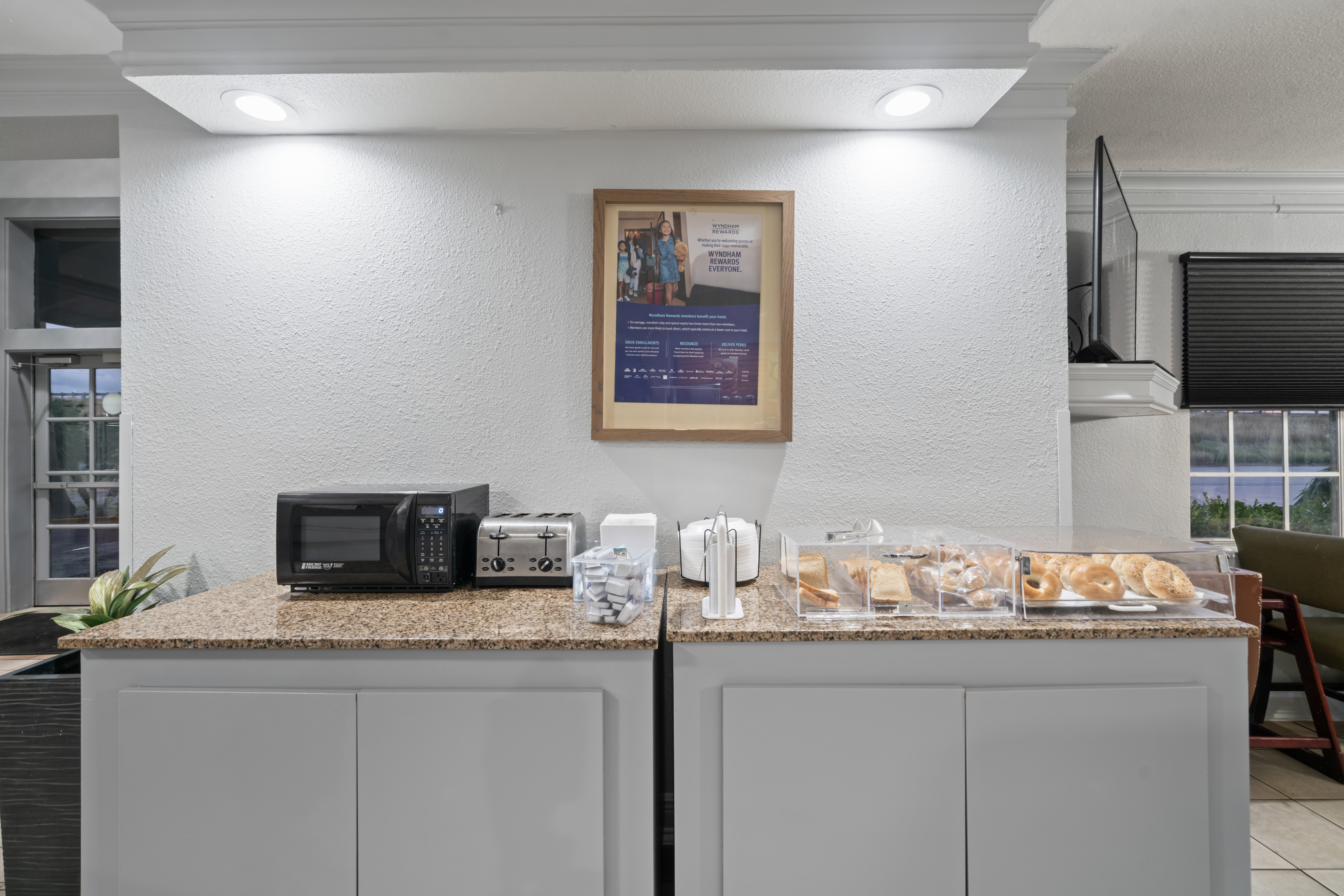 Free breakfast at La Quinta Inn by Wyndham Corpus Christi North in Corpus Christi, Texas