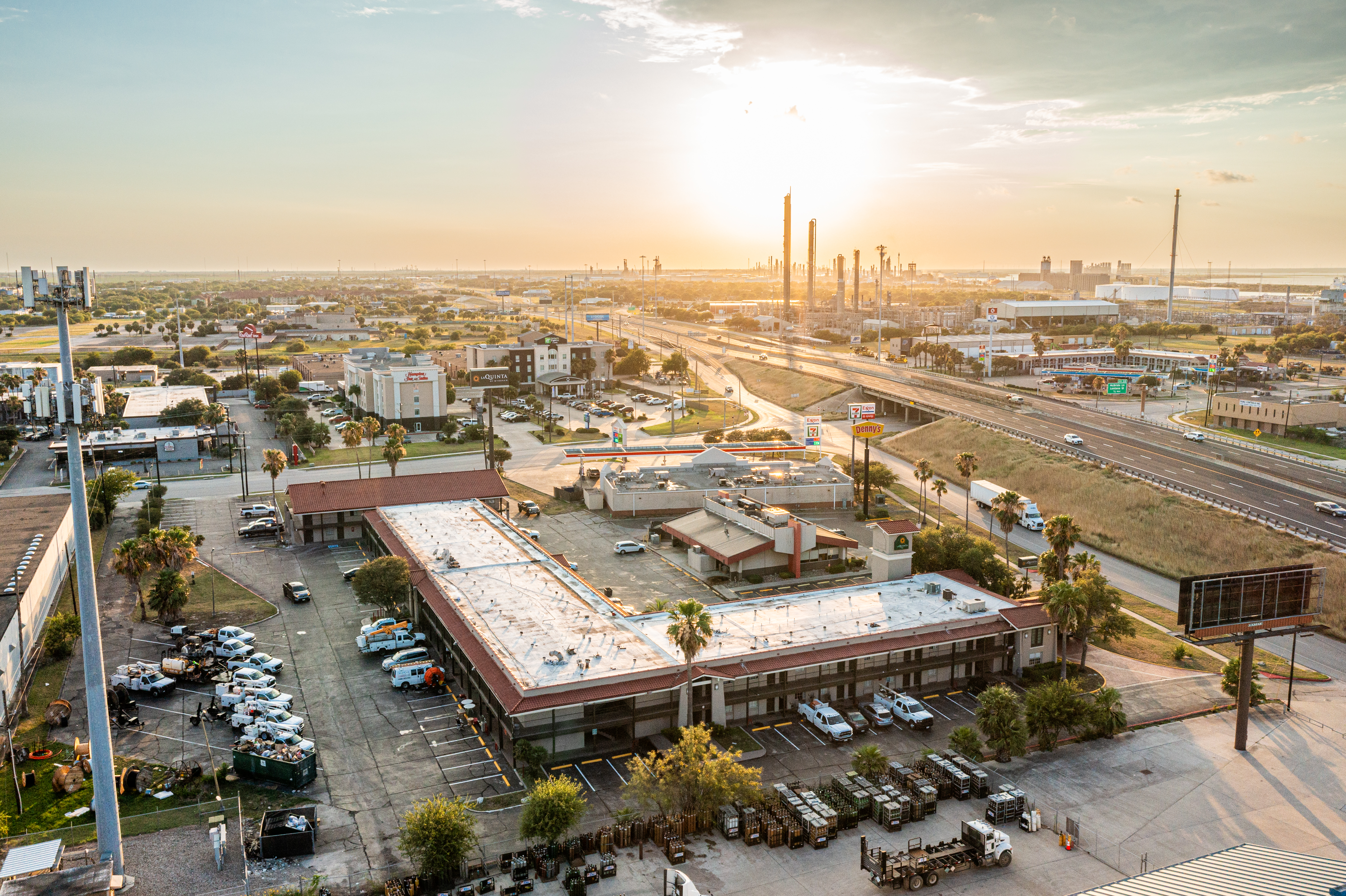 Exterior of La Quinta Inn by Wyndham Corpus Christi North hotel in Corpus Christi, Texas