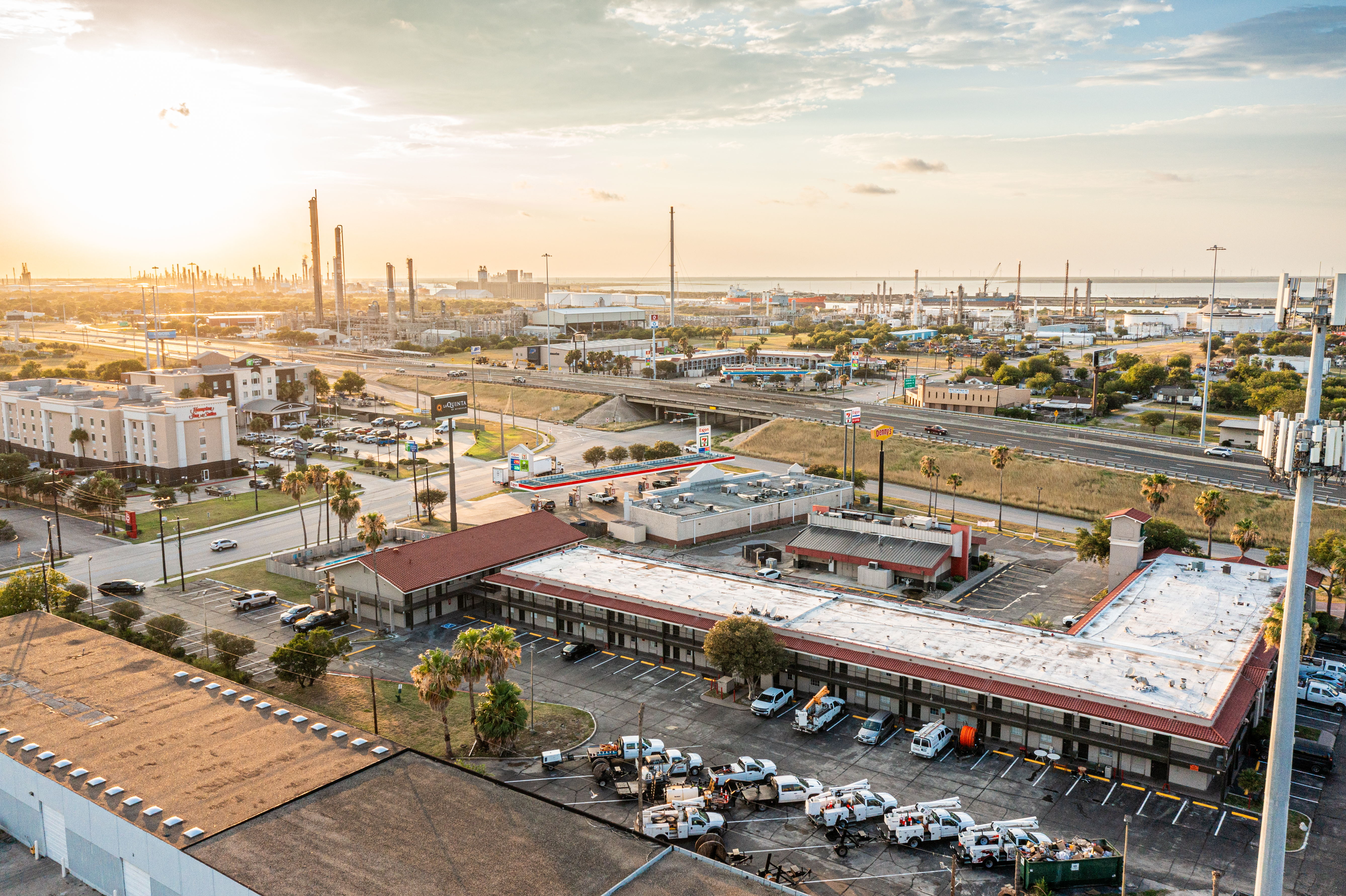 Exterior of La Quinta Inn by Wyndham Corpus Christi North hotel in Corpus Christi, Texas