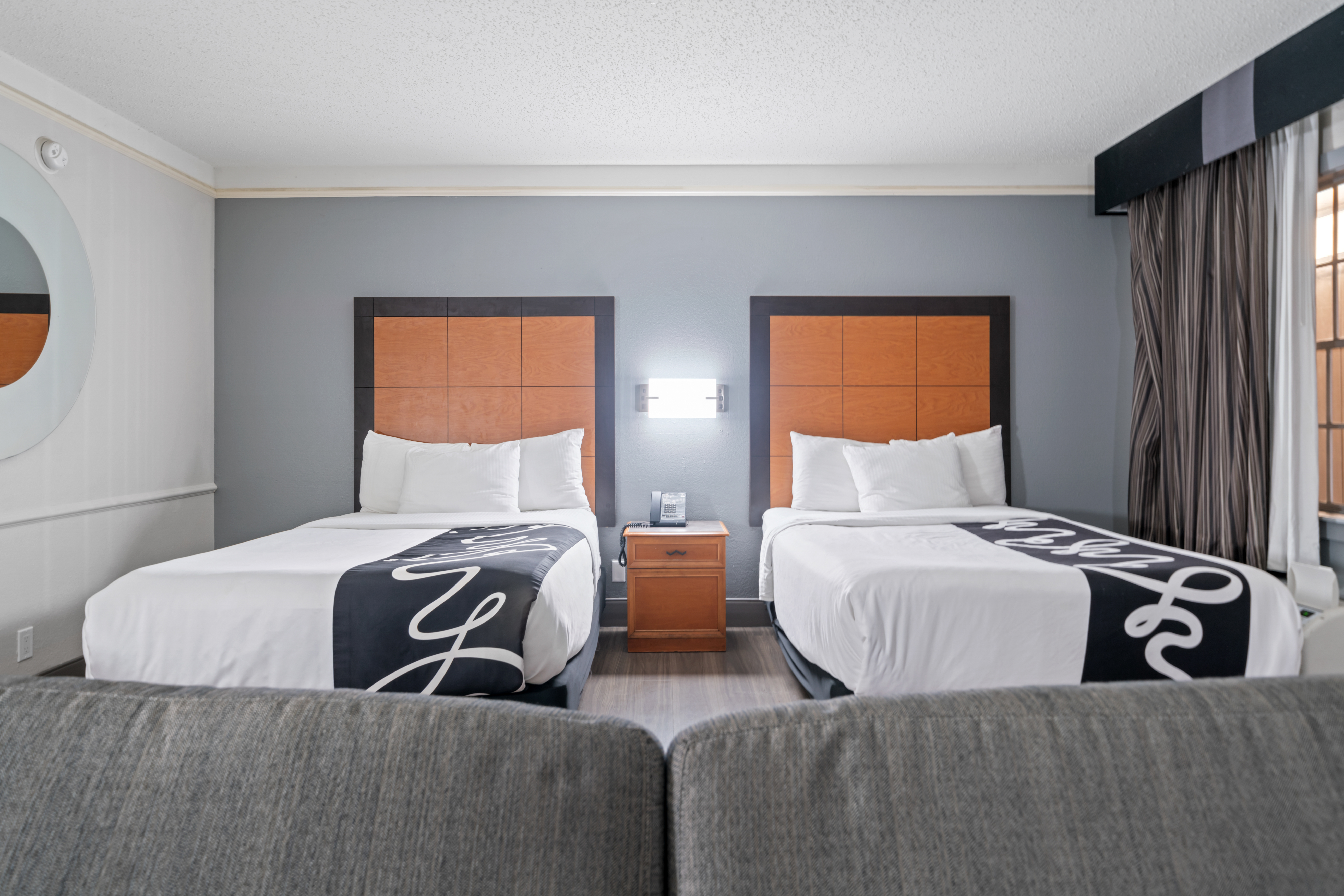 Guest room at the La Quinta Inn by Wyndham Corpus Christi North in Corpus Christi, Texas