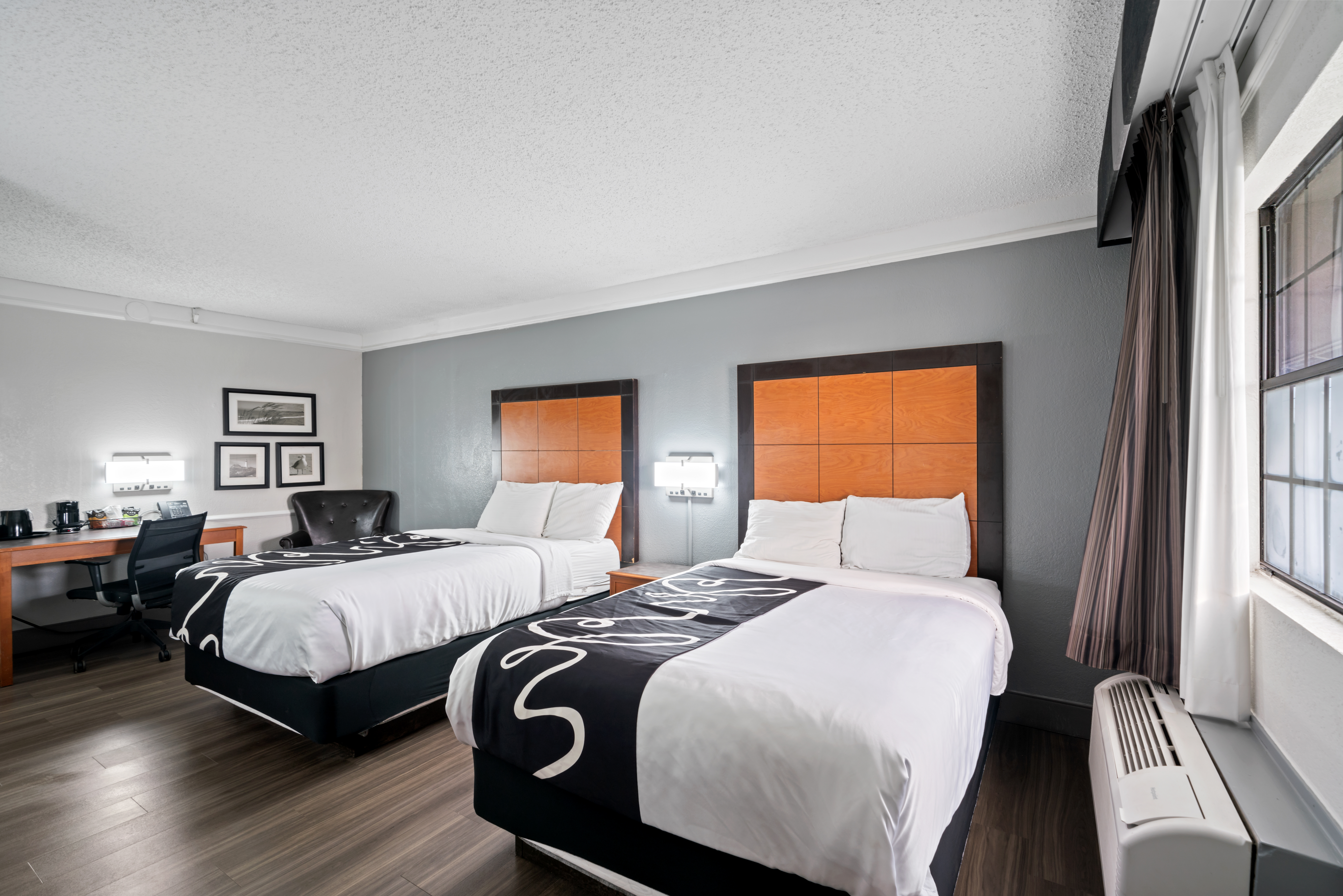 Guest room at the La Quinta Inn by Wyndham Corpus Christi North in Corpus Christi, Texas
