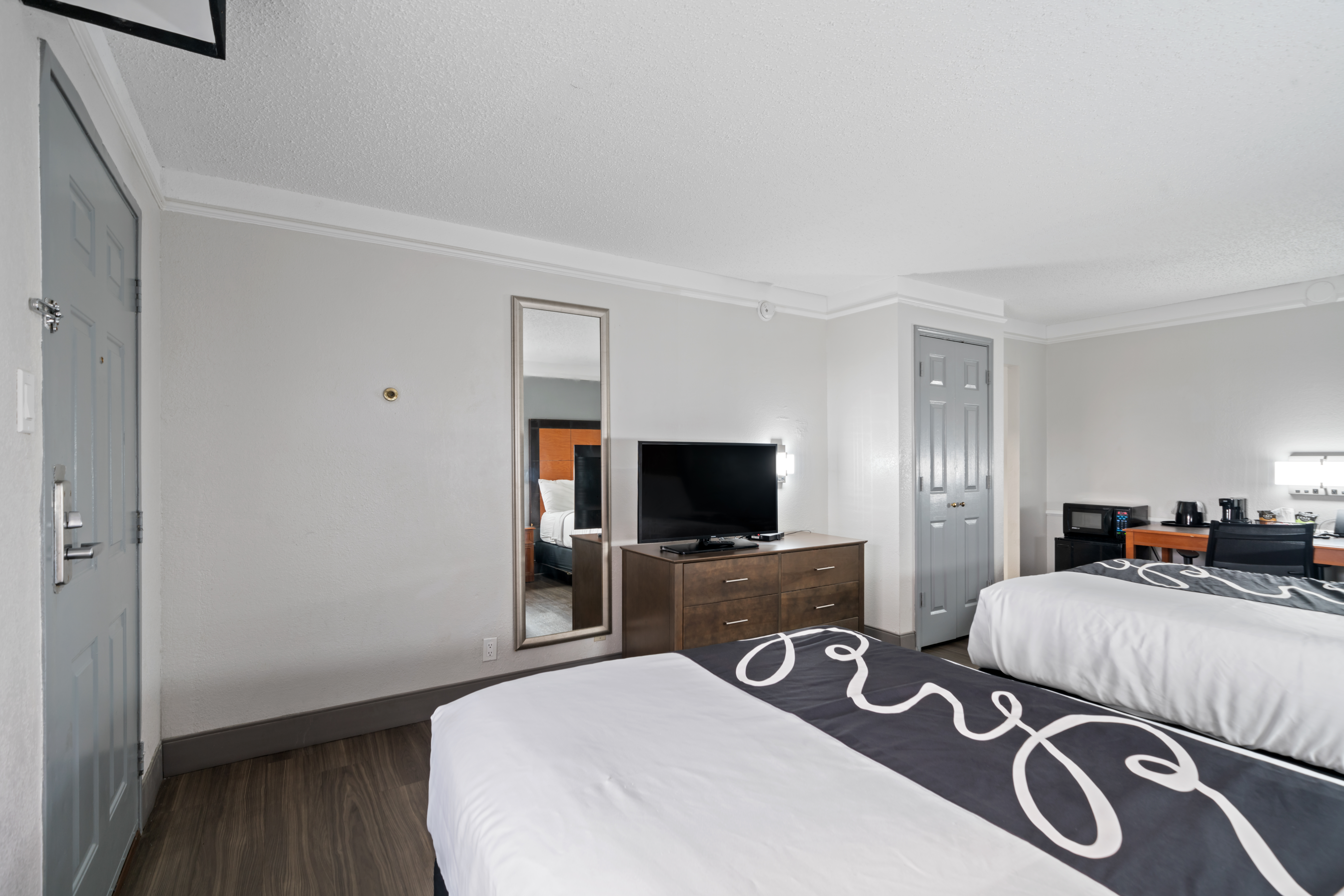 Guest room at the La Quinta Inn by Wyndham Corpus Christi North in Corpus Christi, Texas