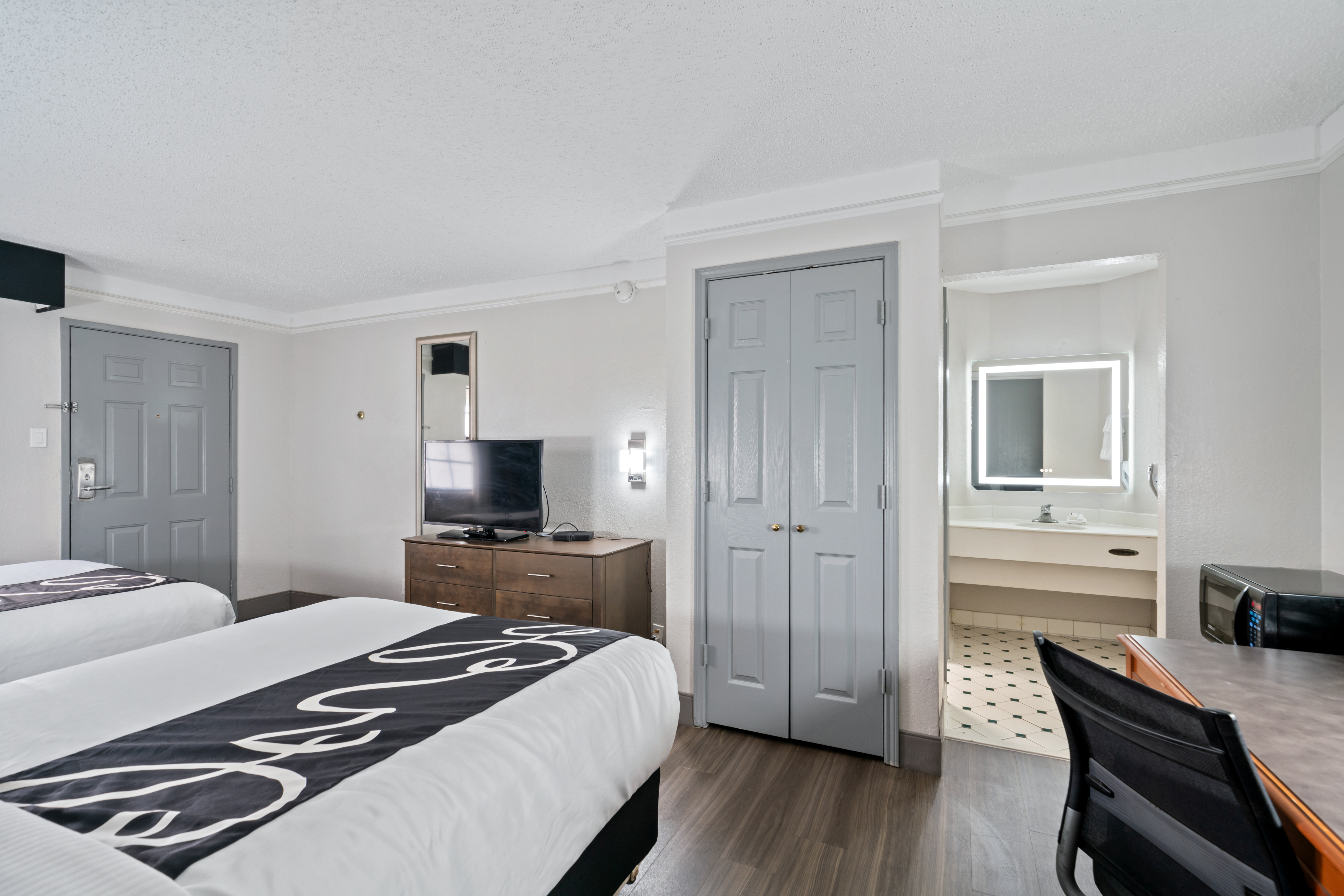 Guest room at the La Quinta Inn by Wyndham Corpus Christi North in Corpus Christi, Texas