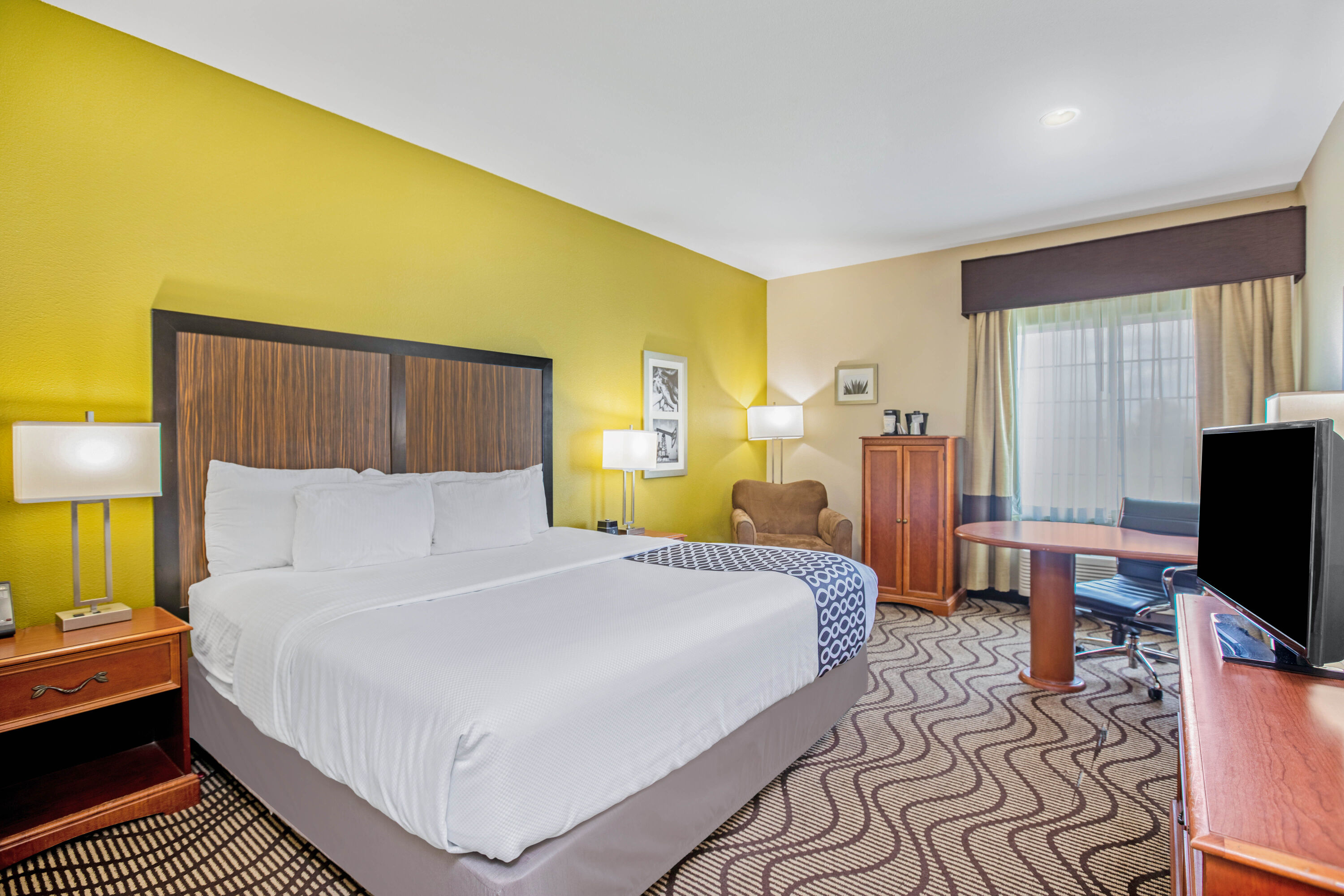 Guest room at the La Quinta Inn & Suites by Wyndham Corpus Christi Northwest in Corpus Christi, Texas