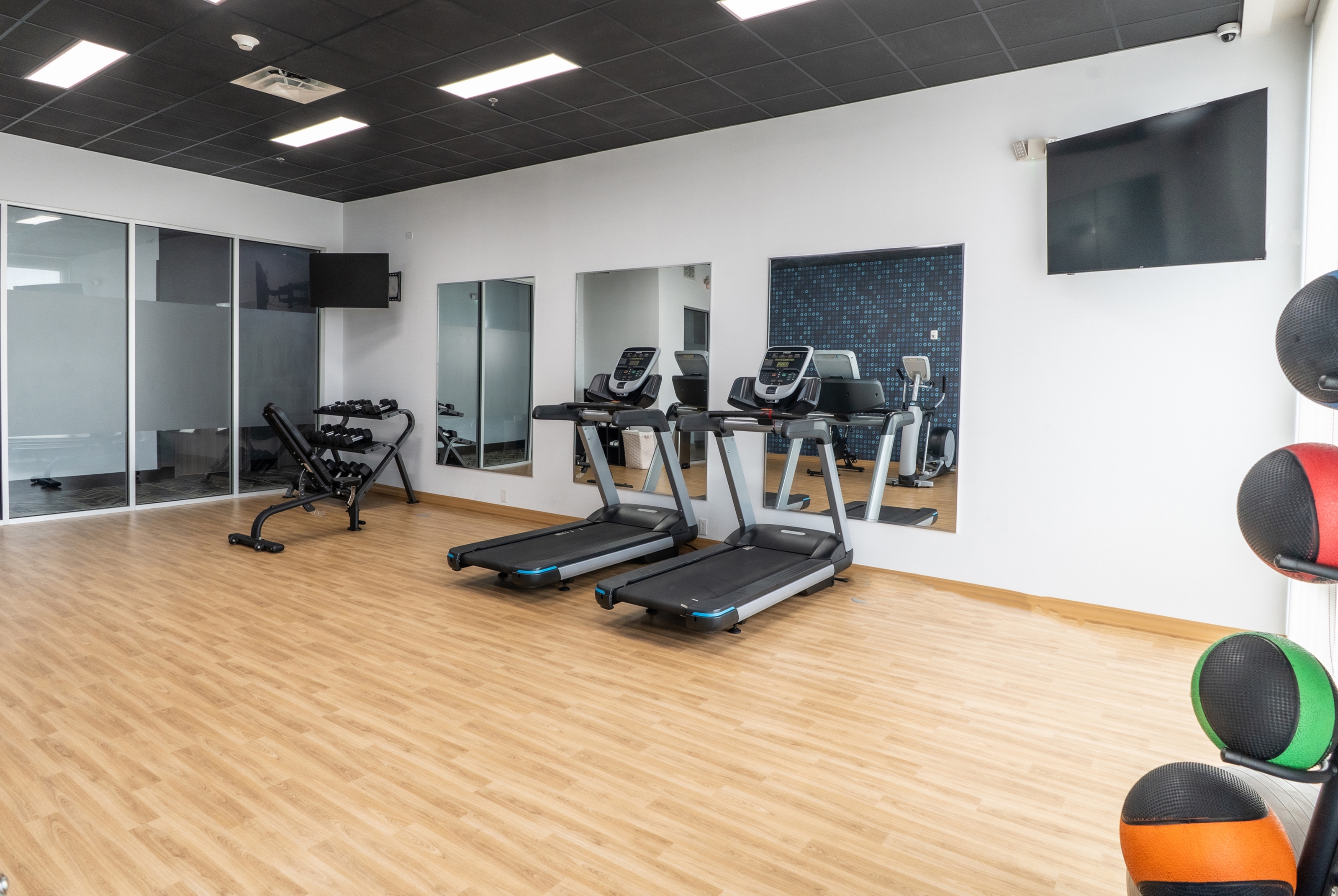 Fitness room at La Quinta Inn & Suites by Wyndham Corpus Christi Southeast in Corpus Christi, Texas