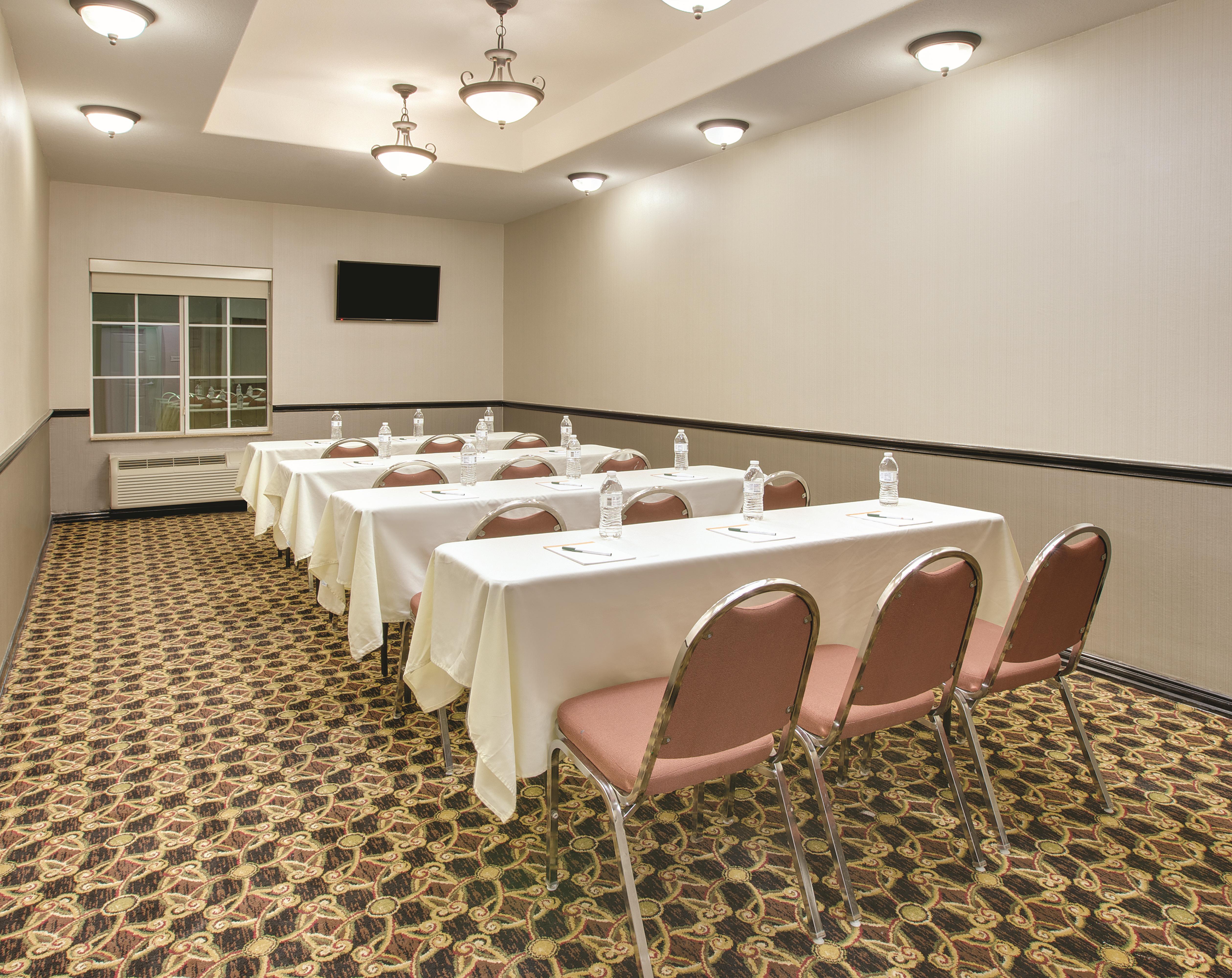 Meeting room at La Quinta Inn & Suites by Wyndham Corsicana in Corsicana, Texas
