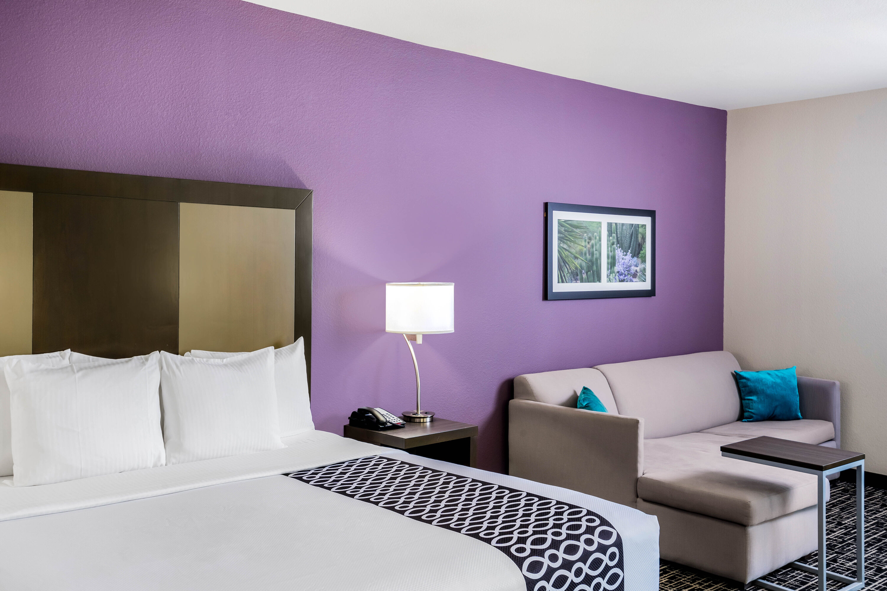 Guest room at the La Quinta Inn & Suites by Wyndham Houston Cypress in Cypress, Texas