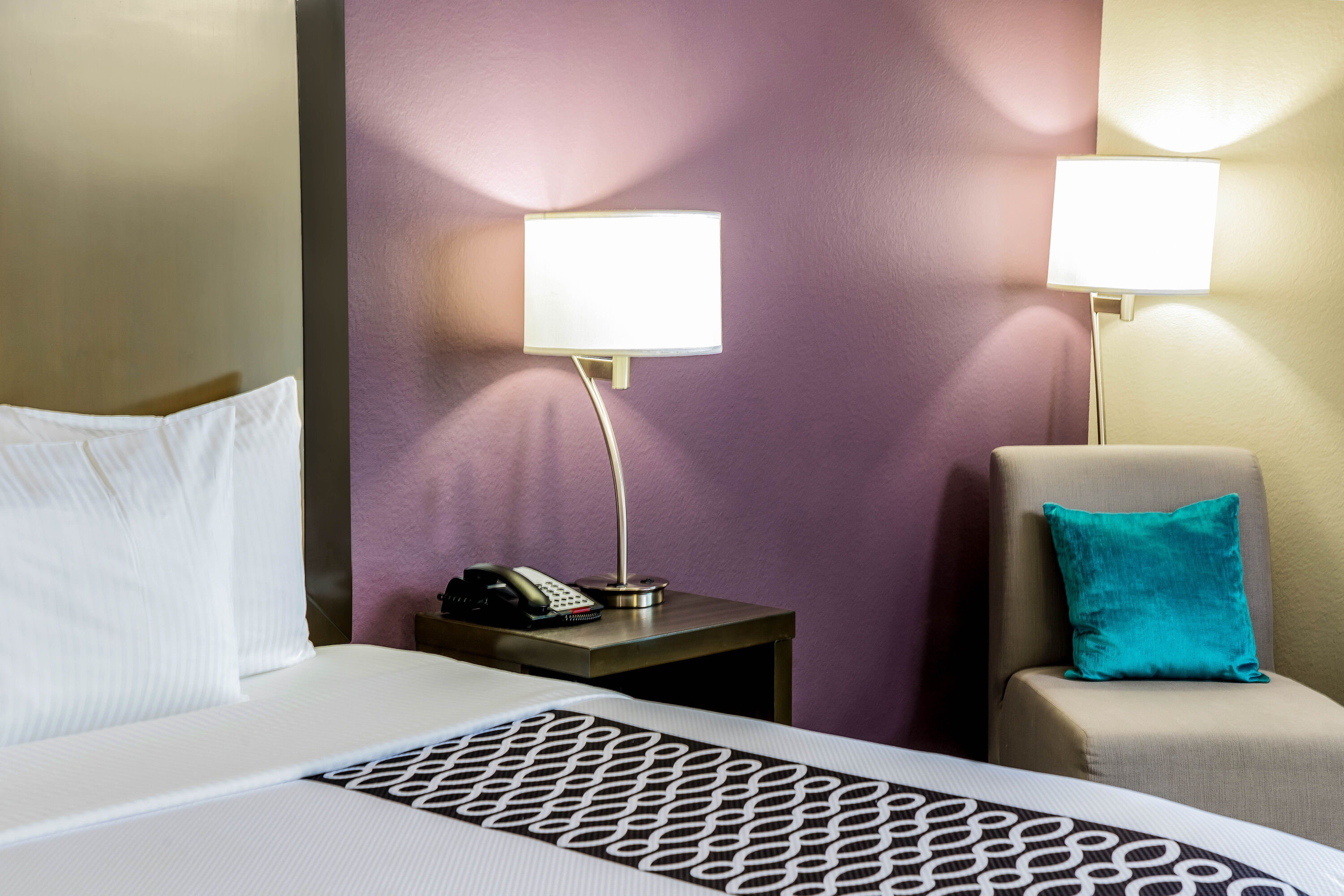 Guest room feature at the La Quinta Inn & Suites by Wyndham Houston Cypress in Cypress, Texas