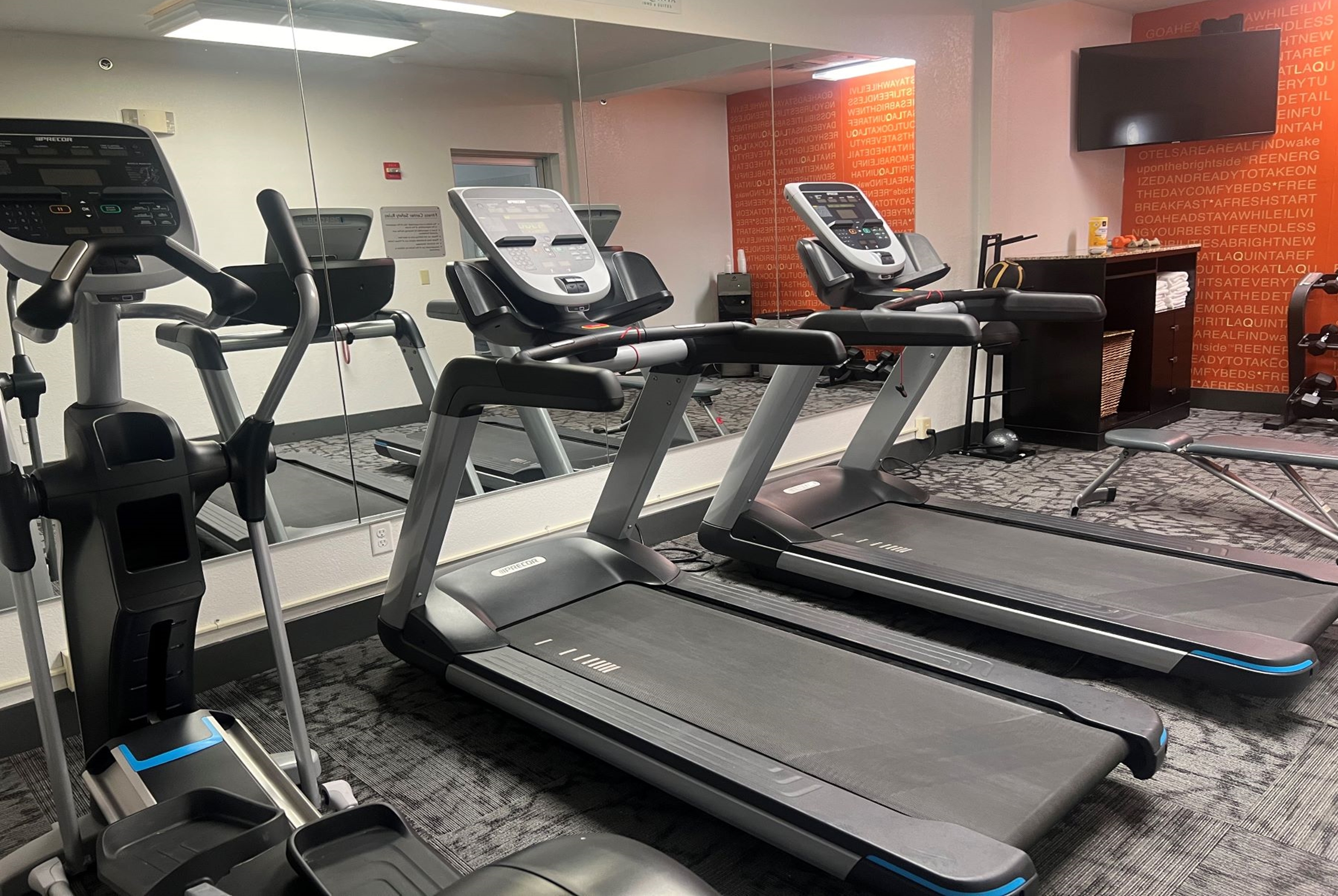 Fitness room at La Quinta Inn & Suites by Wyndham Dalhart in Dalhart, Texas