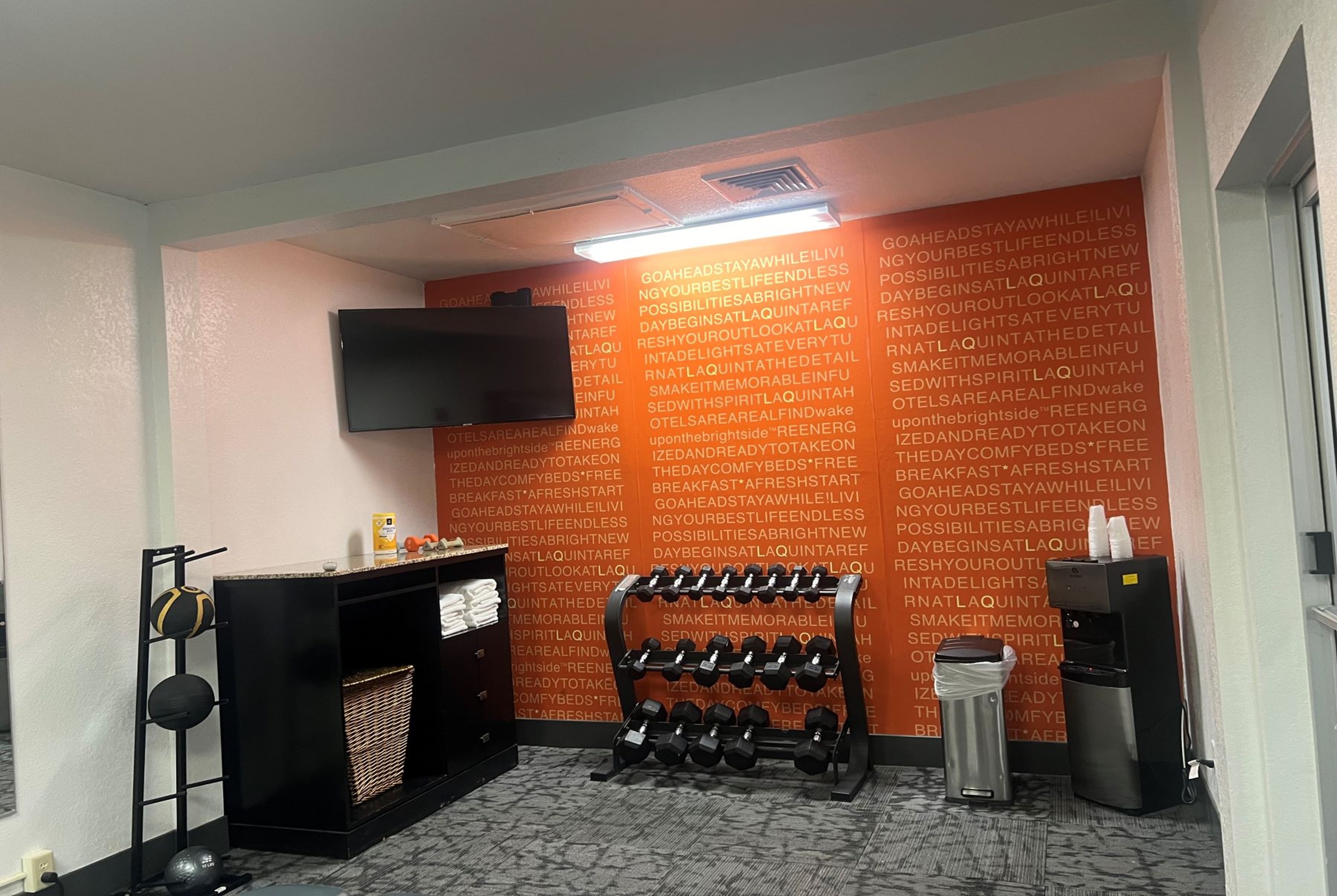 Fitness room at La Quinta Inn & Suites by Wyndham Dalhart in Dalhart, Texas